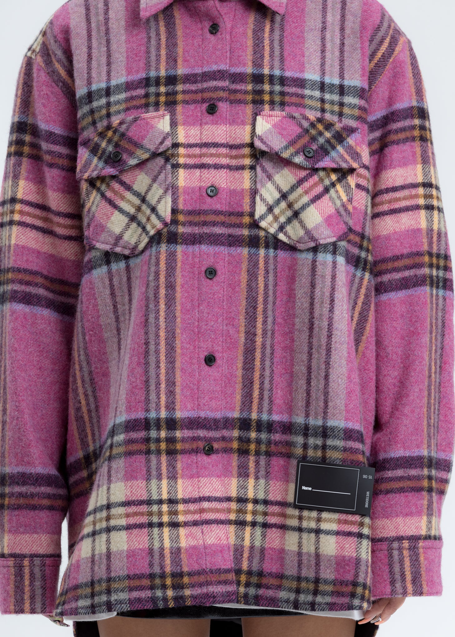 Pink WD English Check Shirt - Image 5