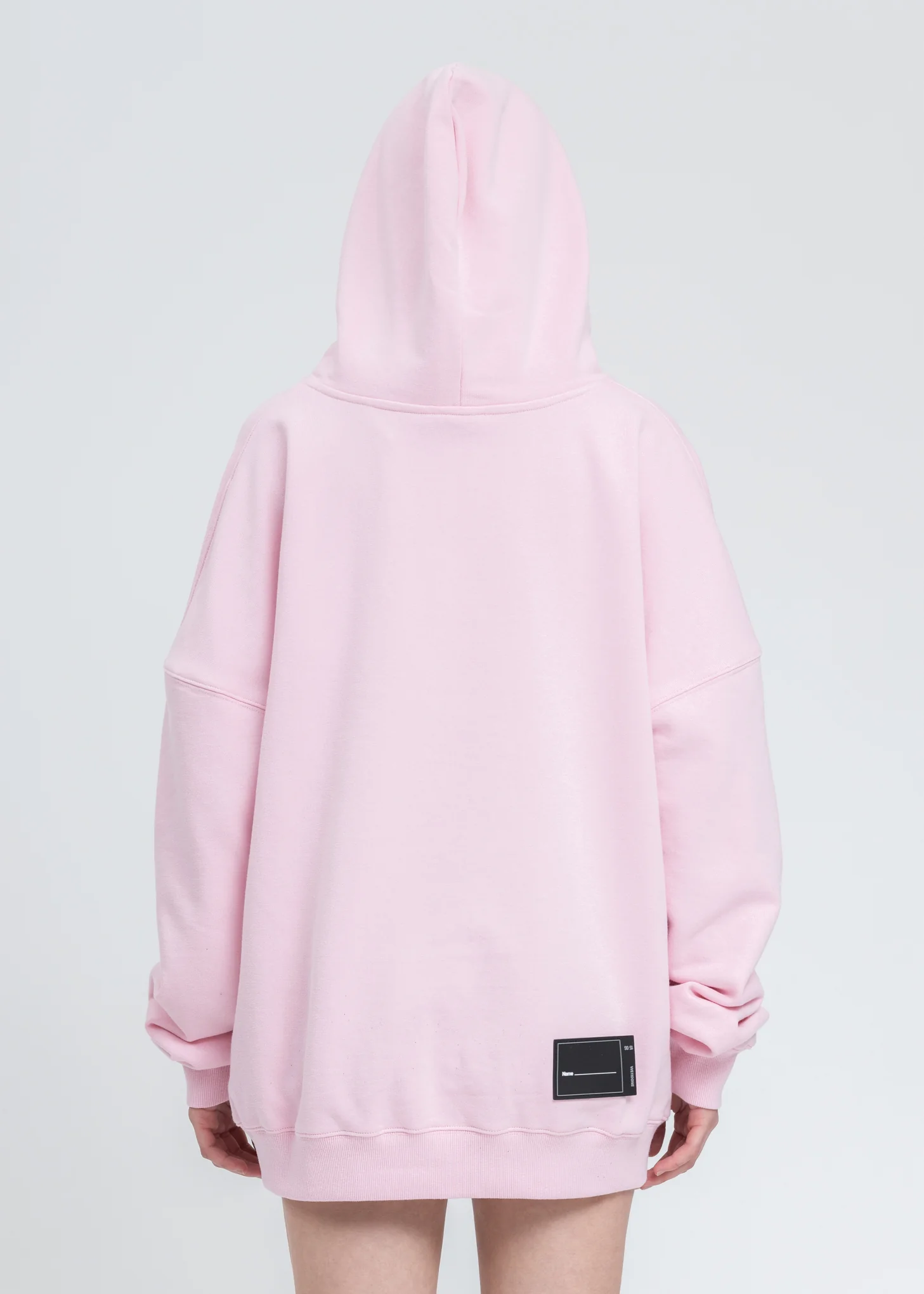 Pink WD Logo Embroidered Hoodie - Image 3