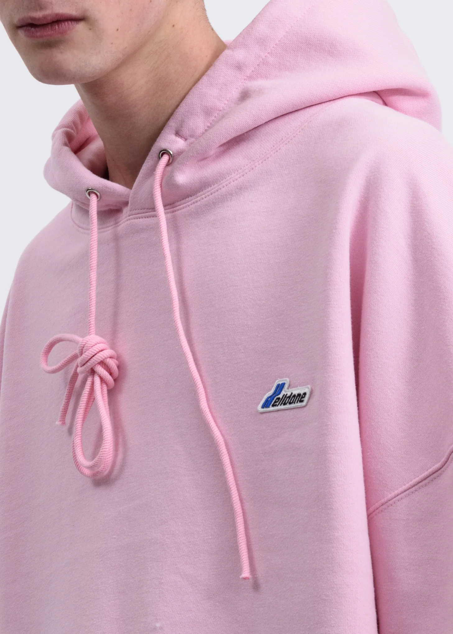 Pink WD Logo Embroidered Hoodie - Image 3