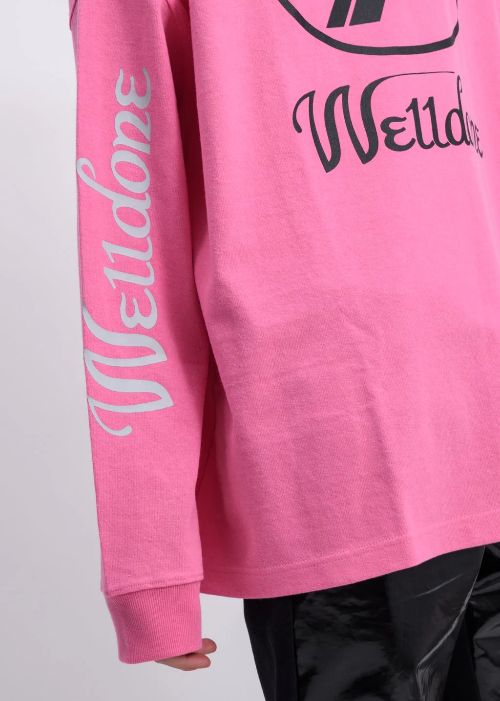 Pink WD Print Logo Long Sleeves - Image 3