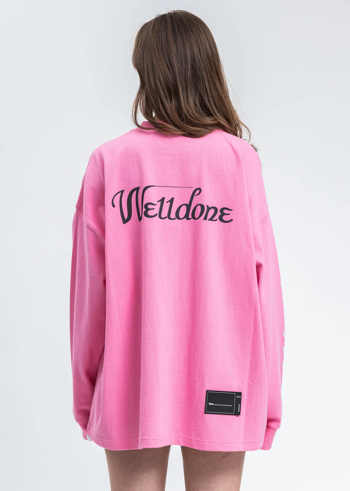 Pink WD Print Logo Long Sleeves - Image 3