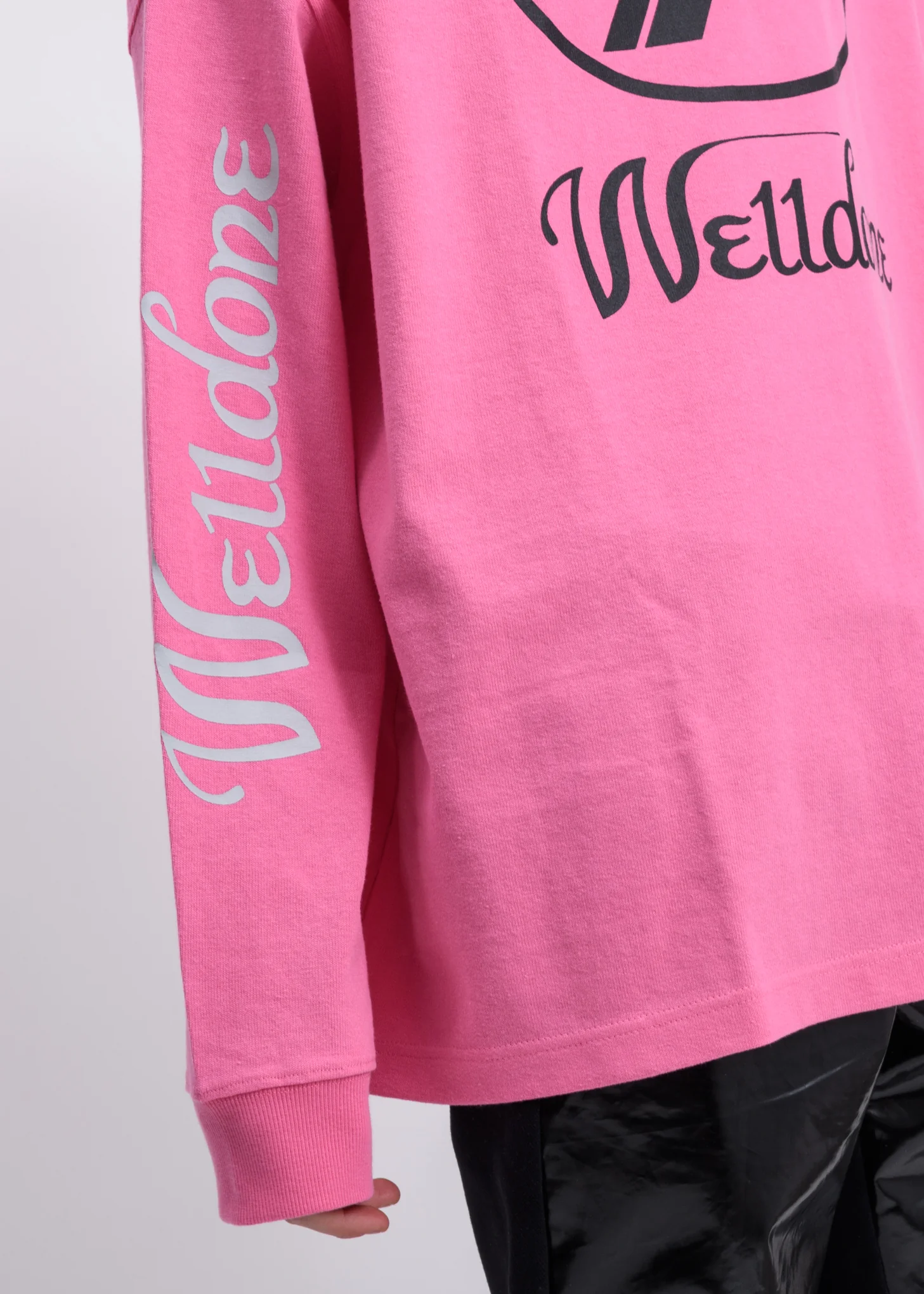 Pink WD Print Logo Long Sleeves - Image 4