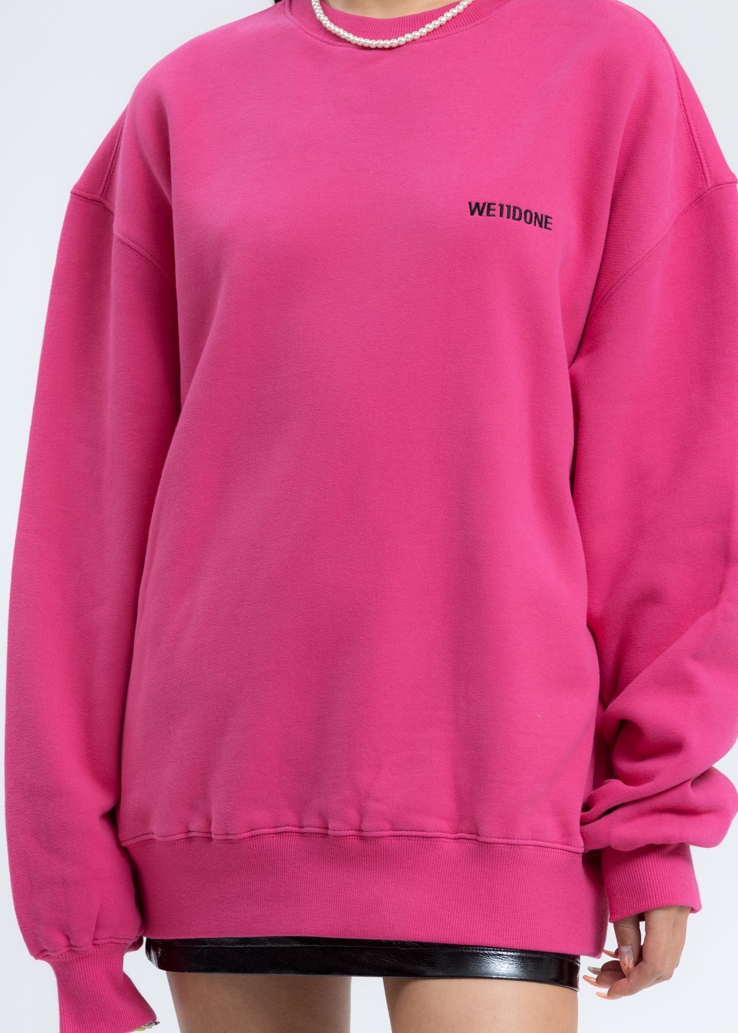 Pink WD Round Logo Sweatshirt - Image 4