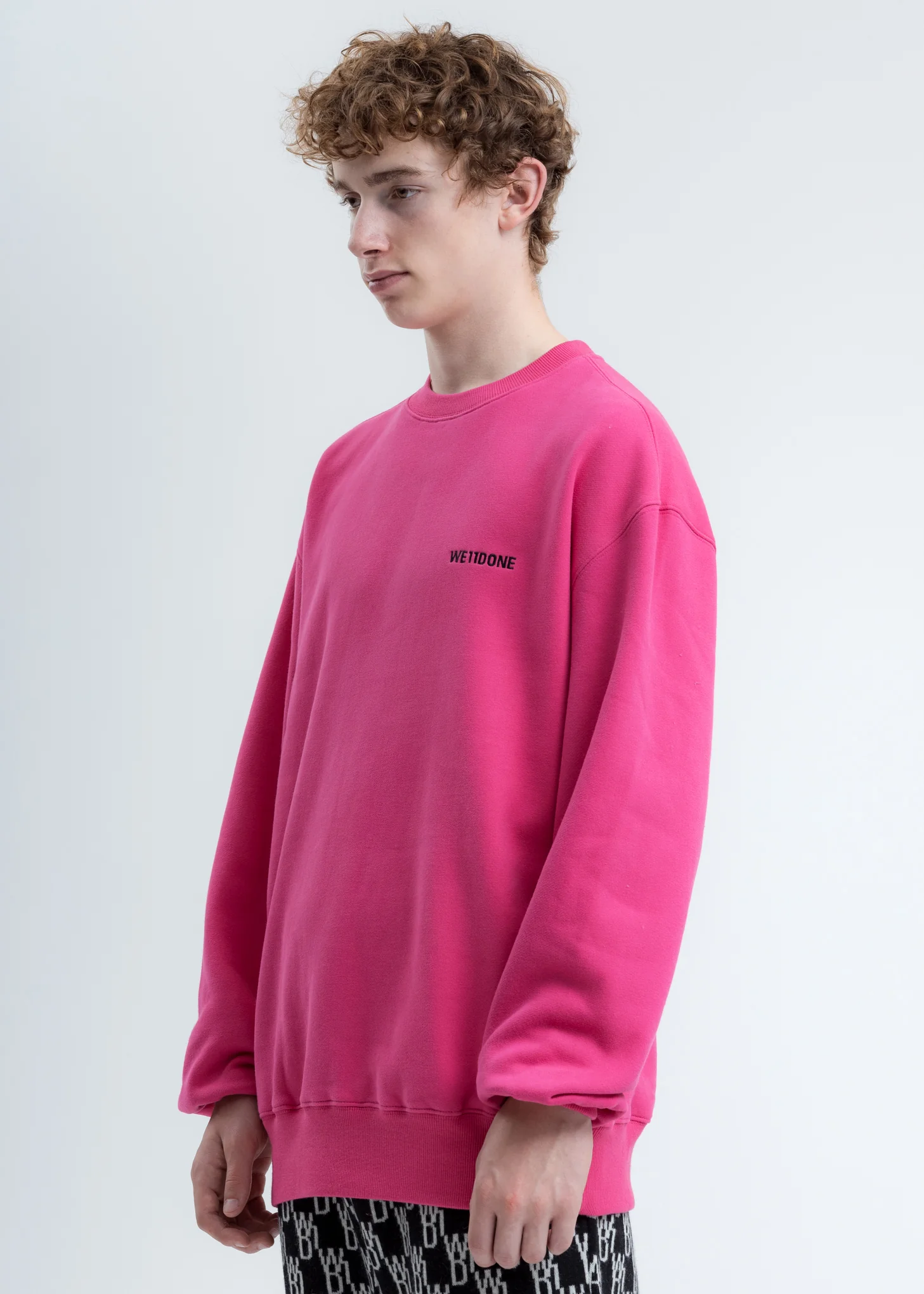 Pink WD Round Logo Sweatshirt - Image 3