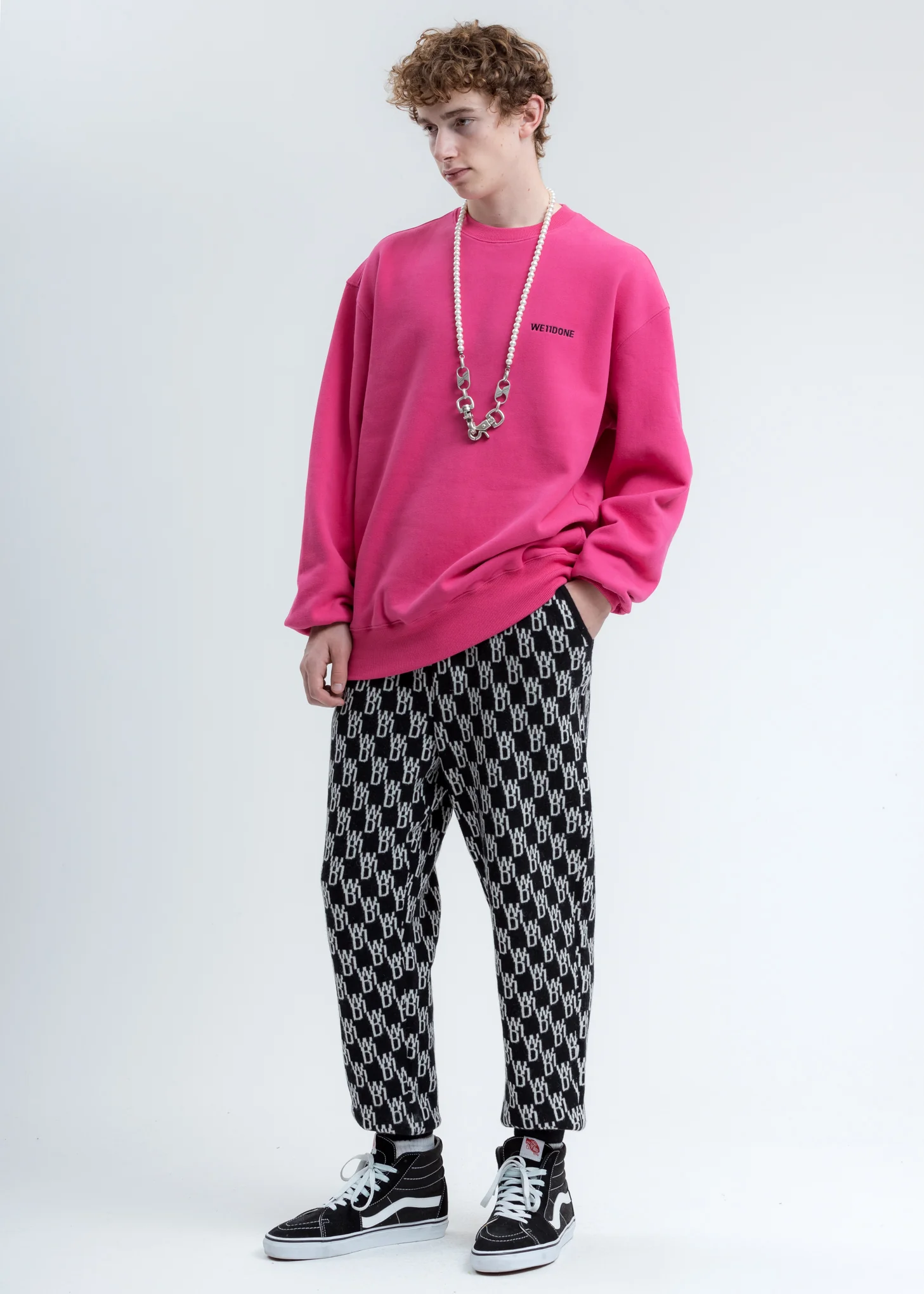 Pink WD Round Logo Sweatshirt - Image 5
