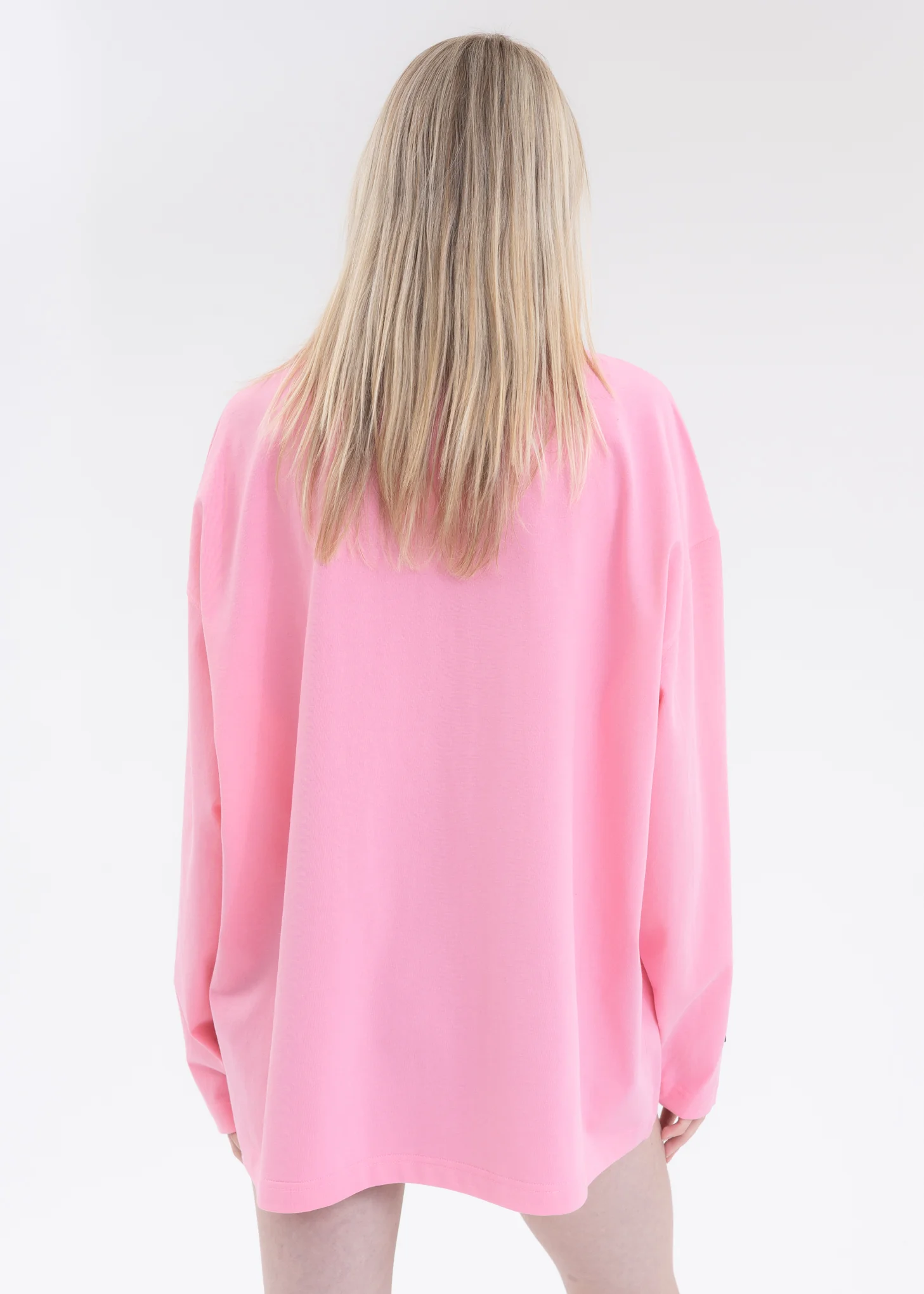 PINK WE11DONE CIRCLE LOGO LONG-SLEEVED T-SHIRT - Image 4