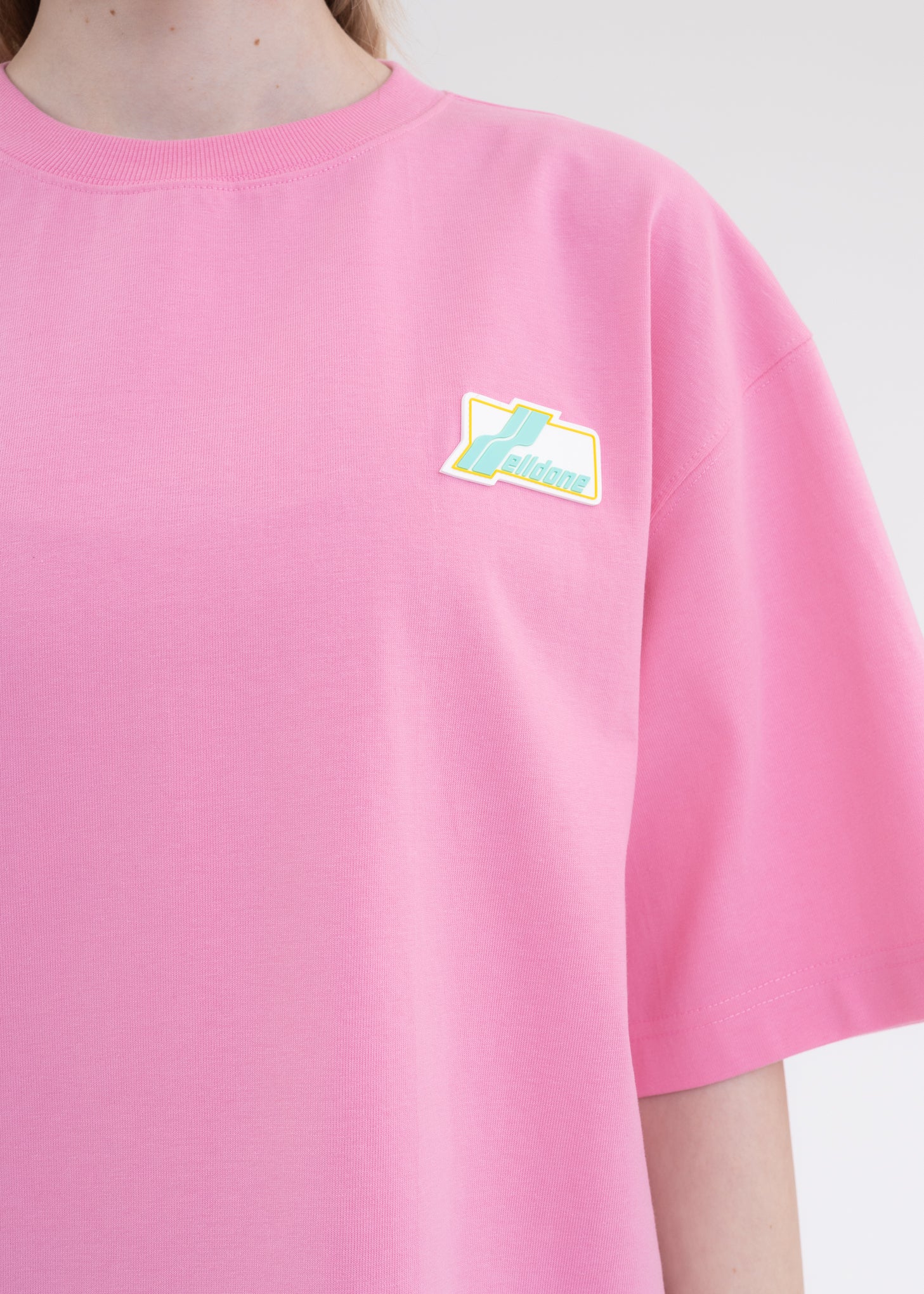 PINK WE11DONE LOGO T-SHIRT - Image 4
