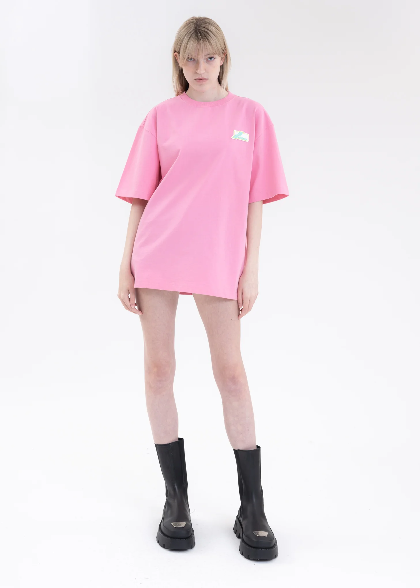 PINK WE11DONE LOGO T-SHIRT - Image 5
