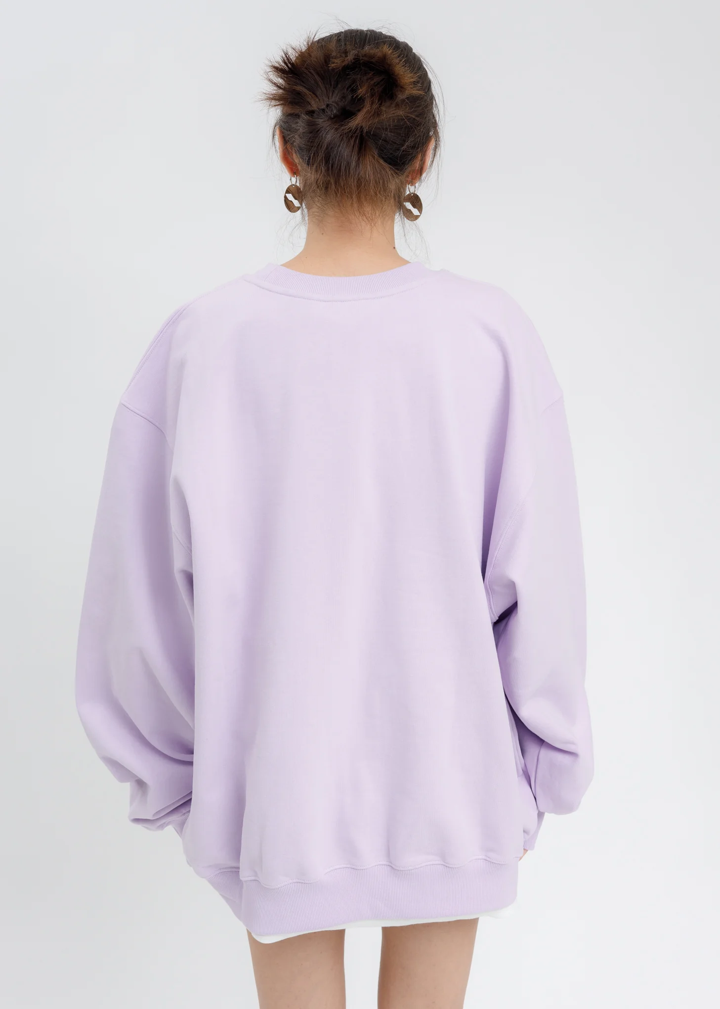 Pink WE11DONE Mirror Patch Logo Sweatshirt - Image 3