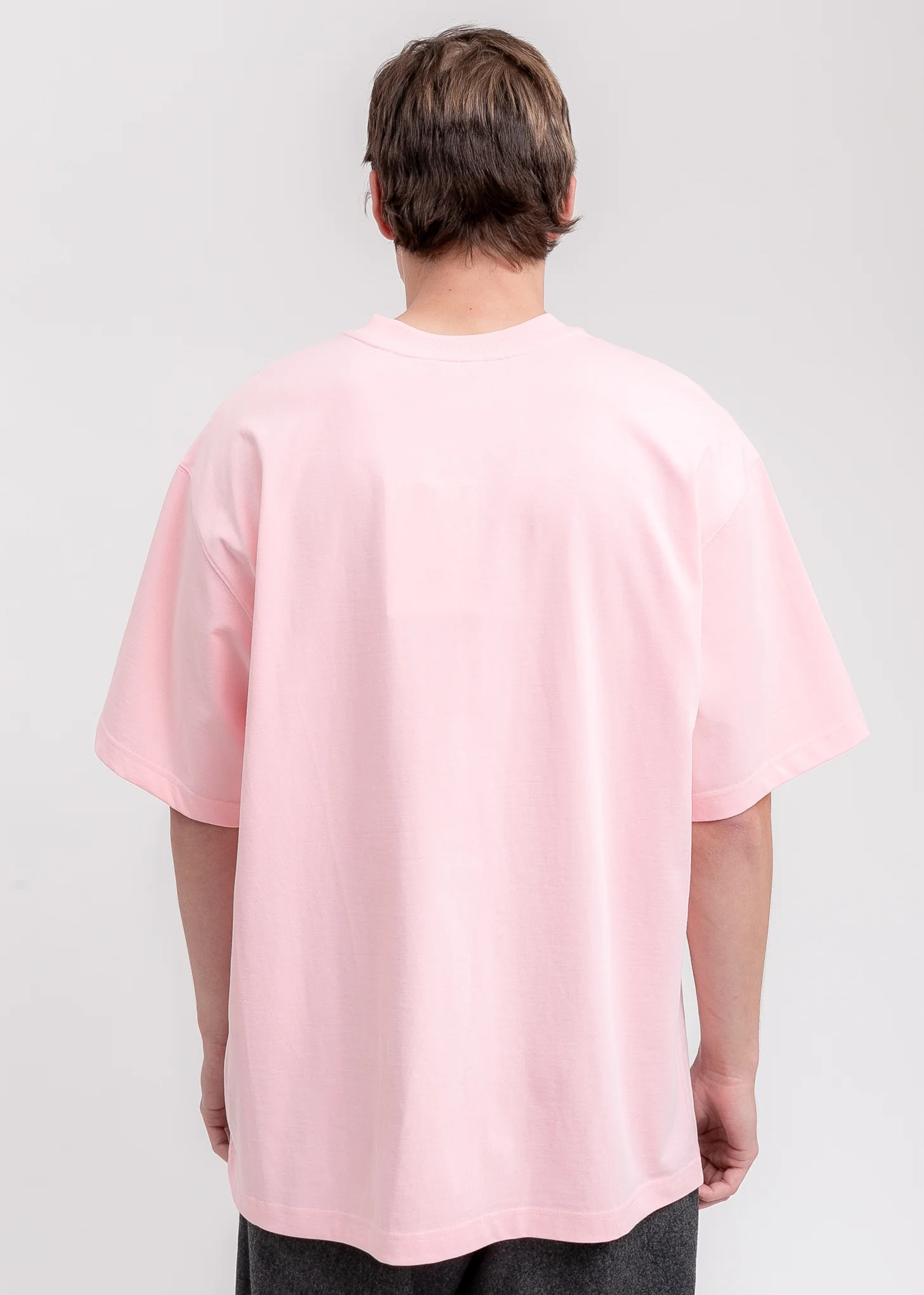 Pink WE11DONE Patched Mirror Logo T-Shirt - Image 4
