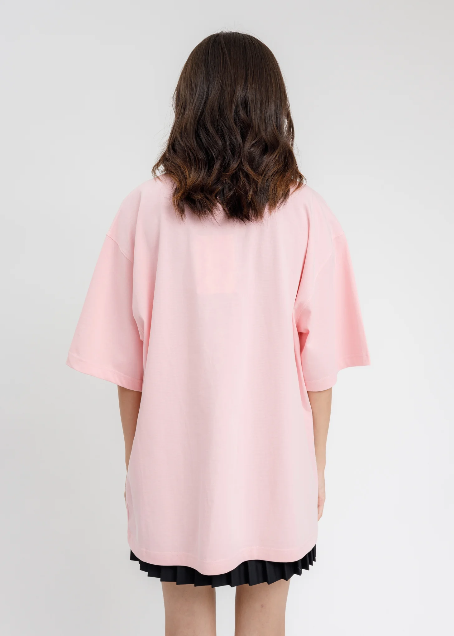 Pink WE11DONE Patched Mirror Logo T-Shirt - Image 3
