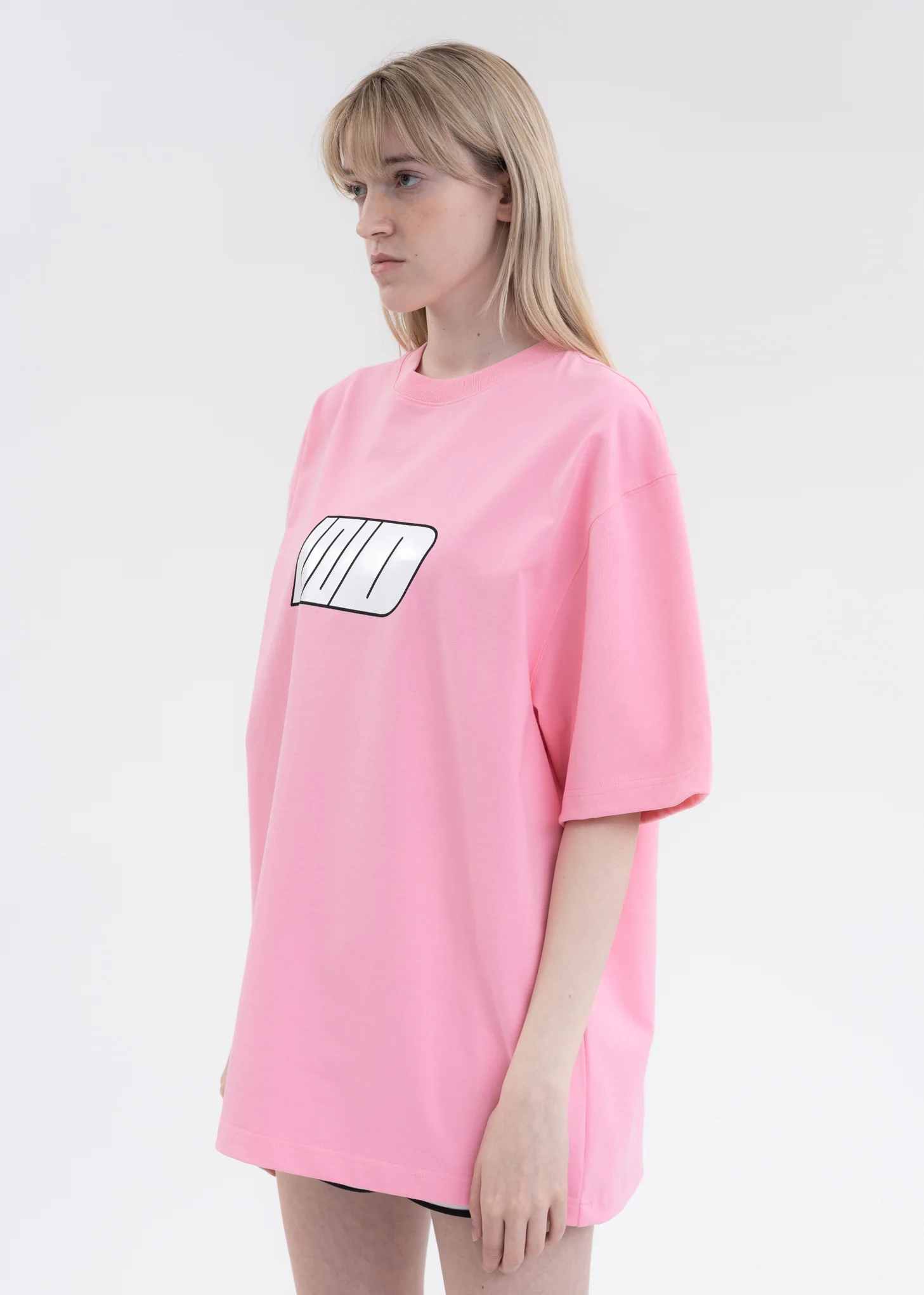 PINK WE11DONE WD LOGO T-SHIRT - Image 3