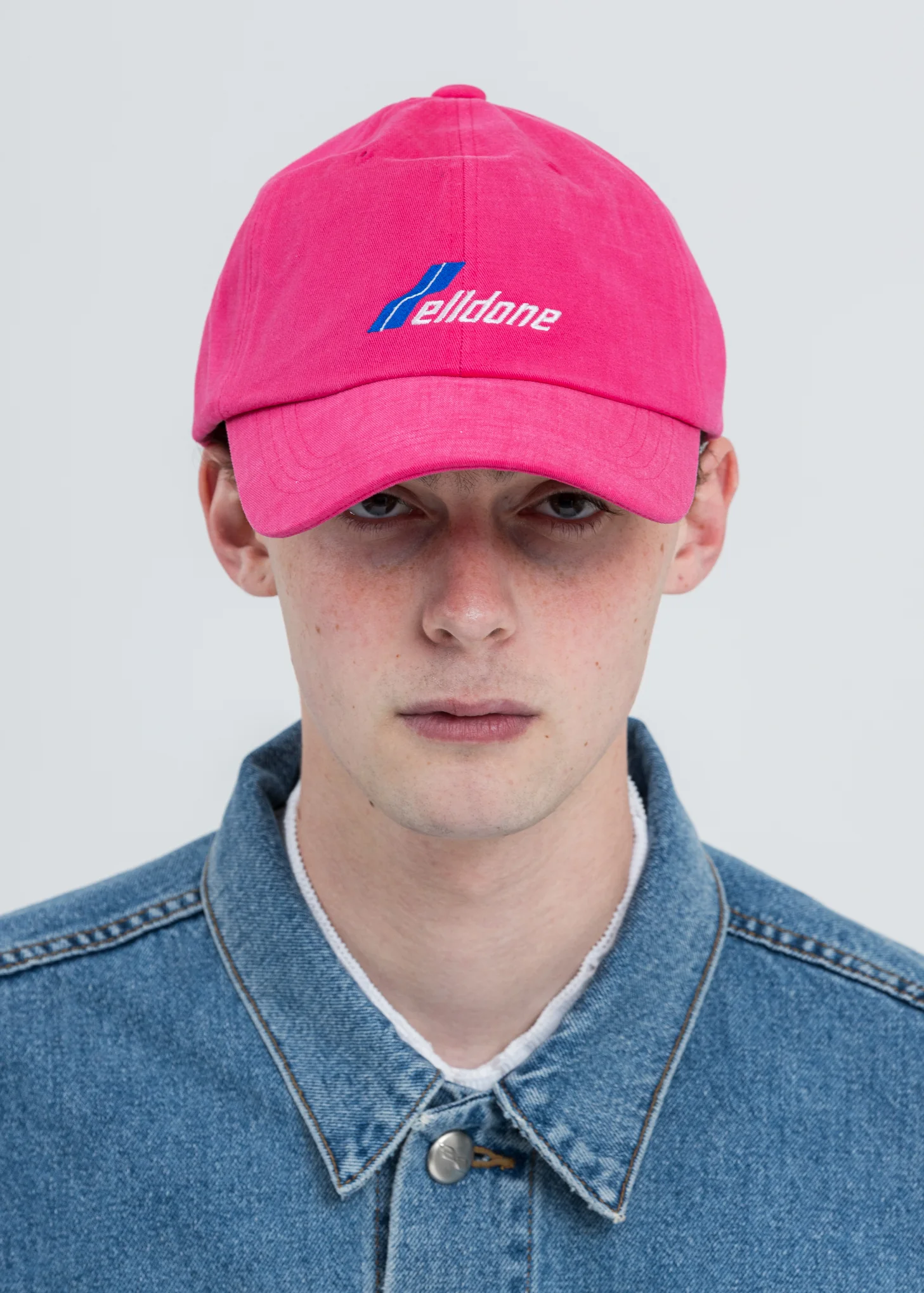 Pink WE11DONE Logo Cap