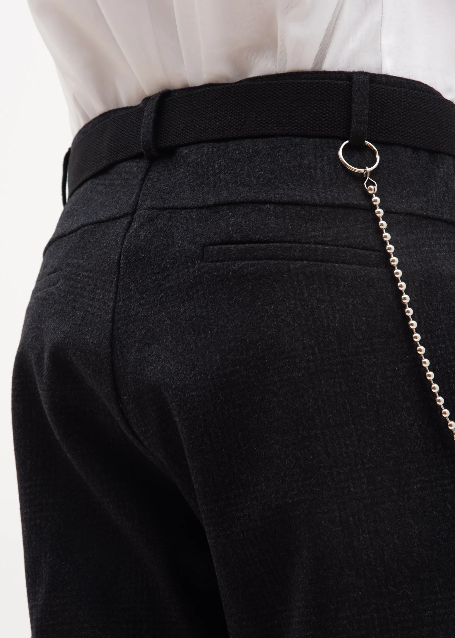 Plaid Trouser w/ Chain - Image 3