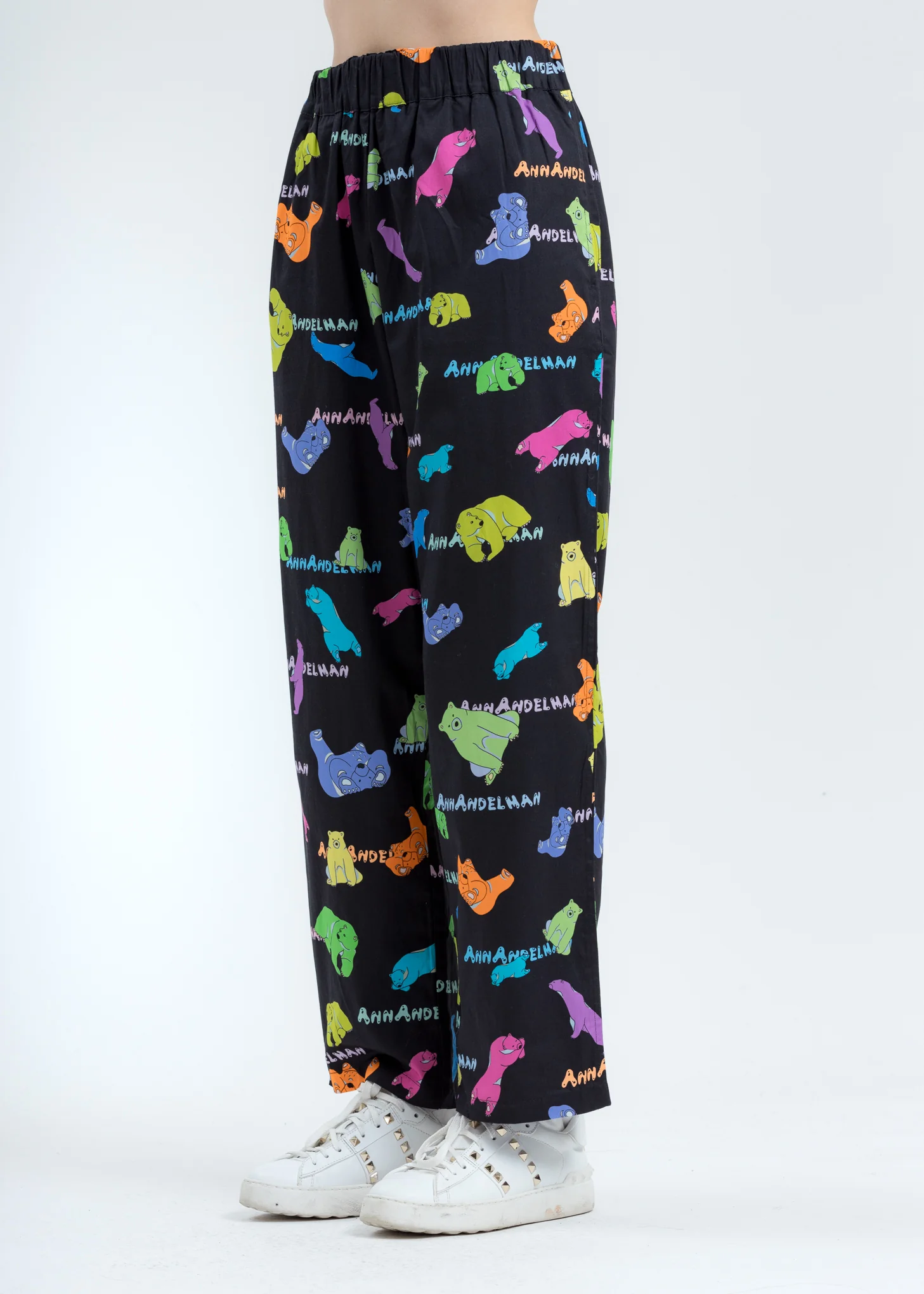 Black Multicolor Polar Bear Pants - Image 2