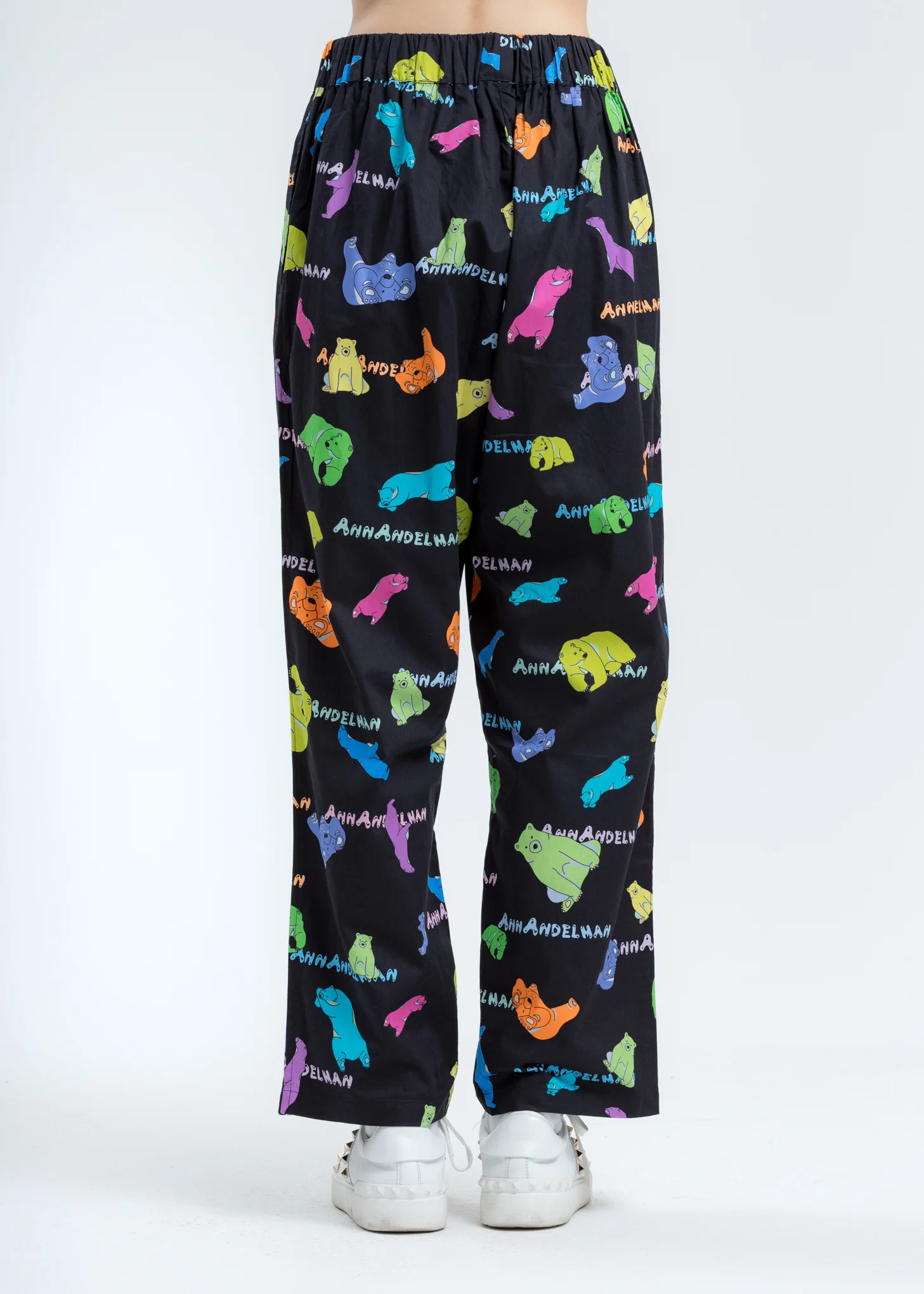 Black Multicolor Polar Bear Pants - Image 3