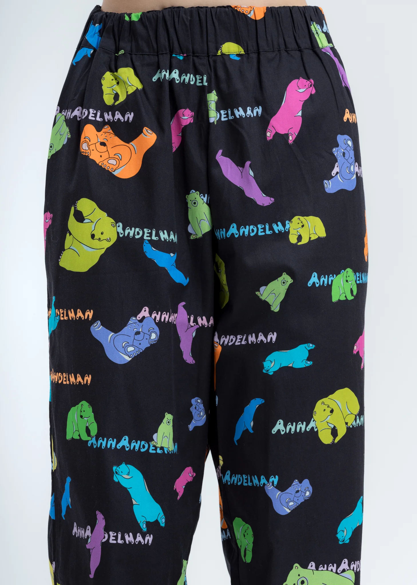 Black Multicolor Polar Bear Pants - Image 4