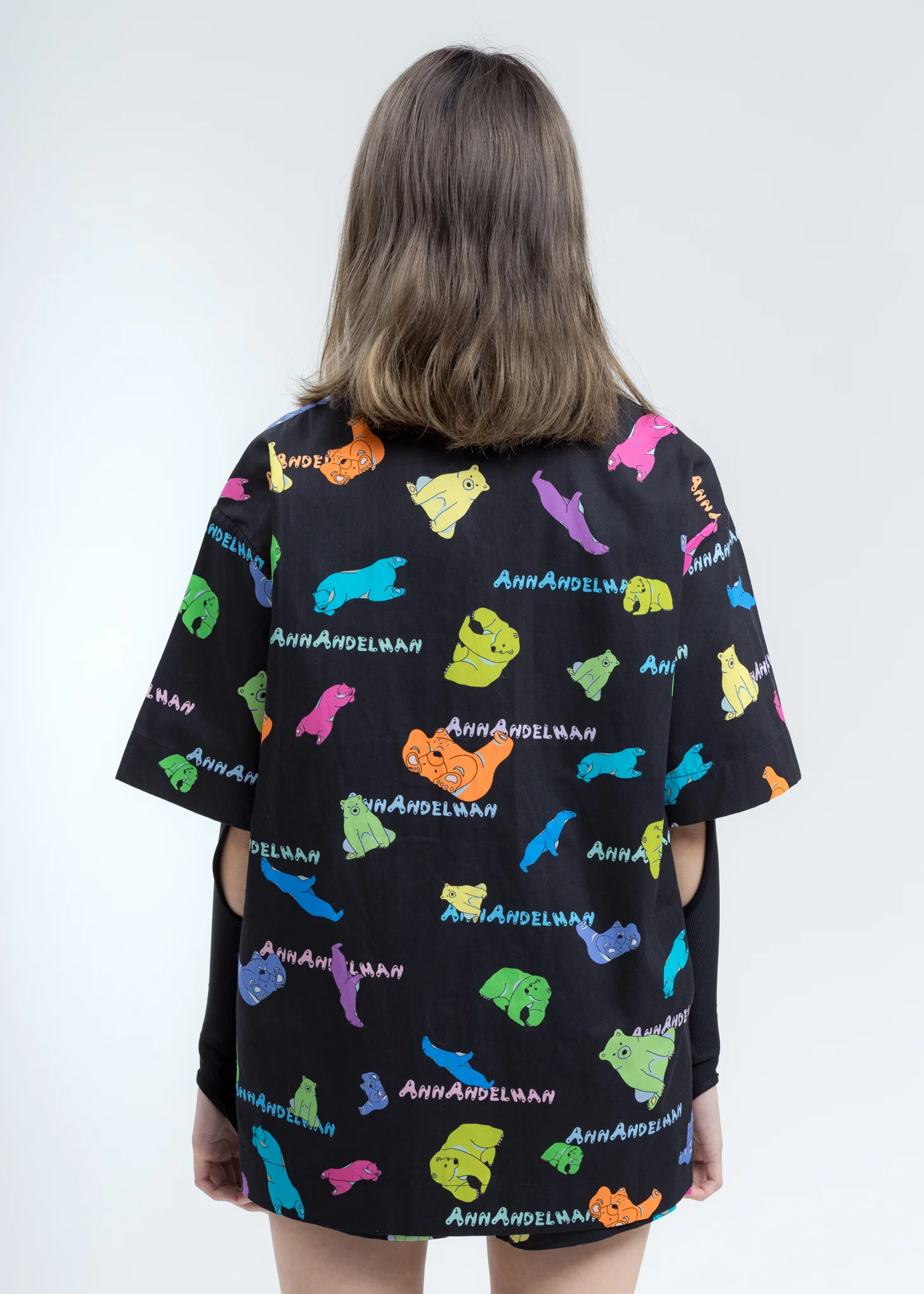 Black Multicolor Polar Bear Shirt - Image 5