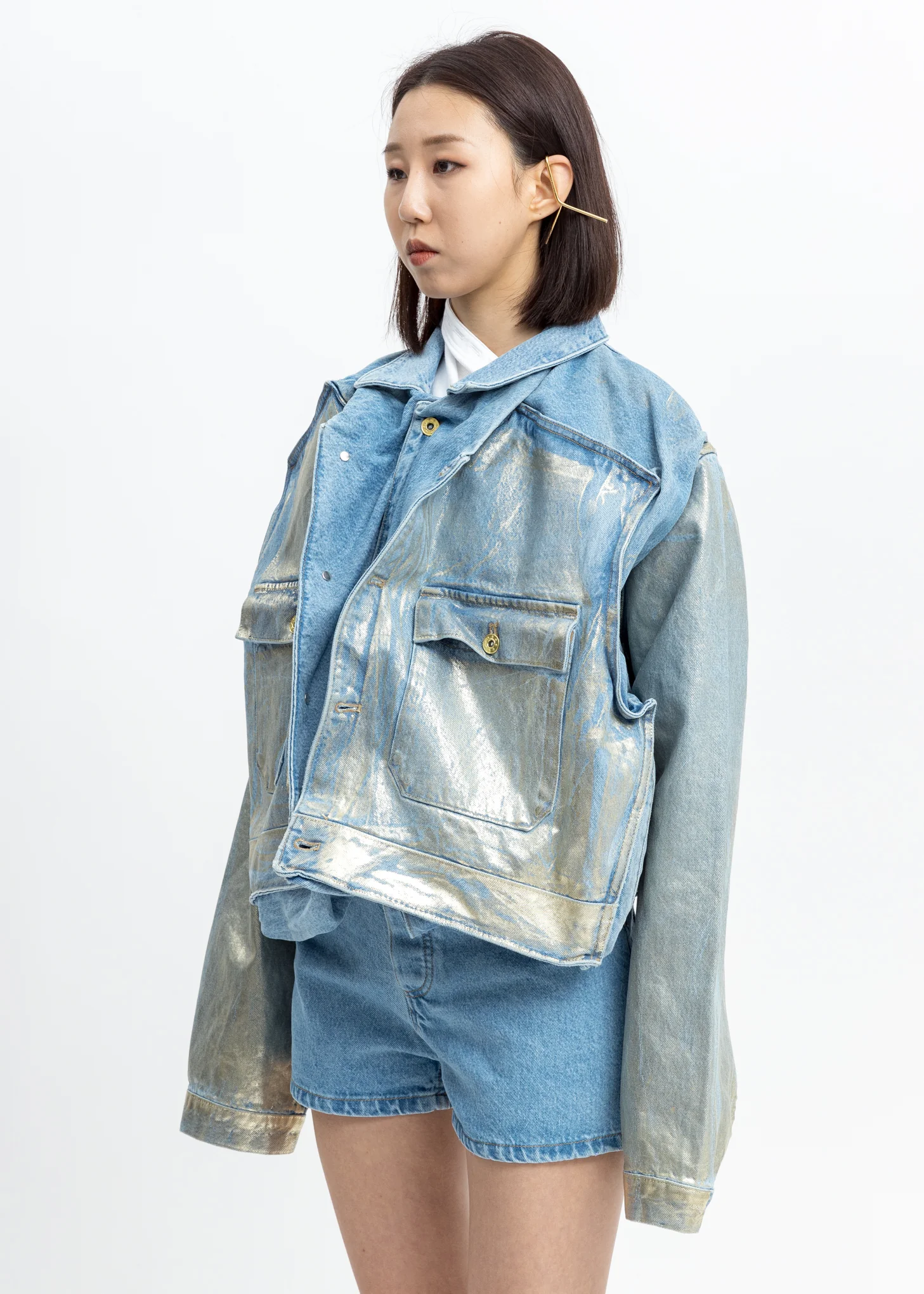 Pop-Up Denim Jacket - Image 2
