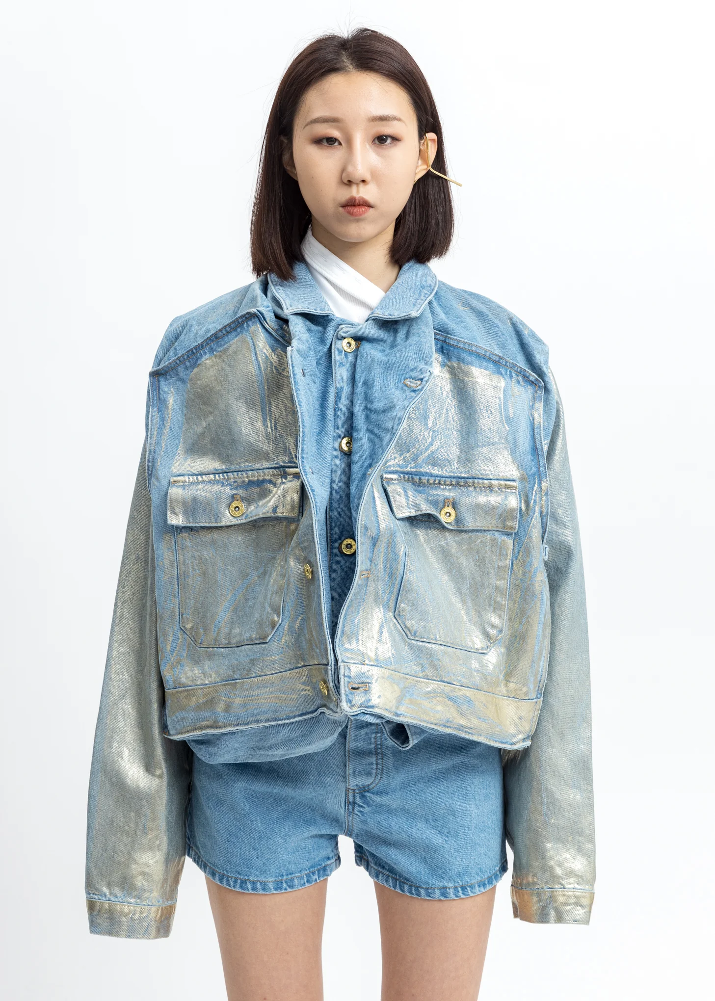 Pop-Up Denim Jacket - Image 3