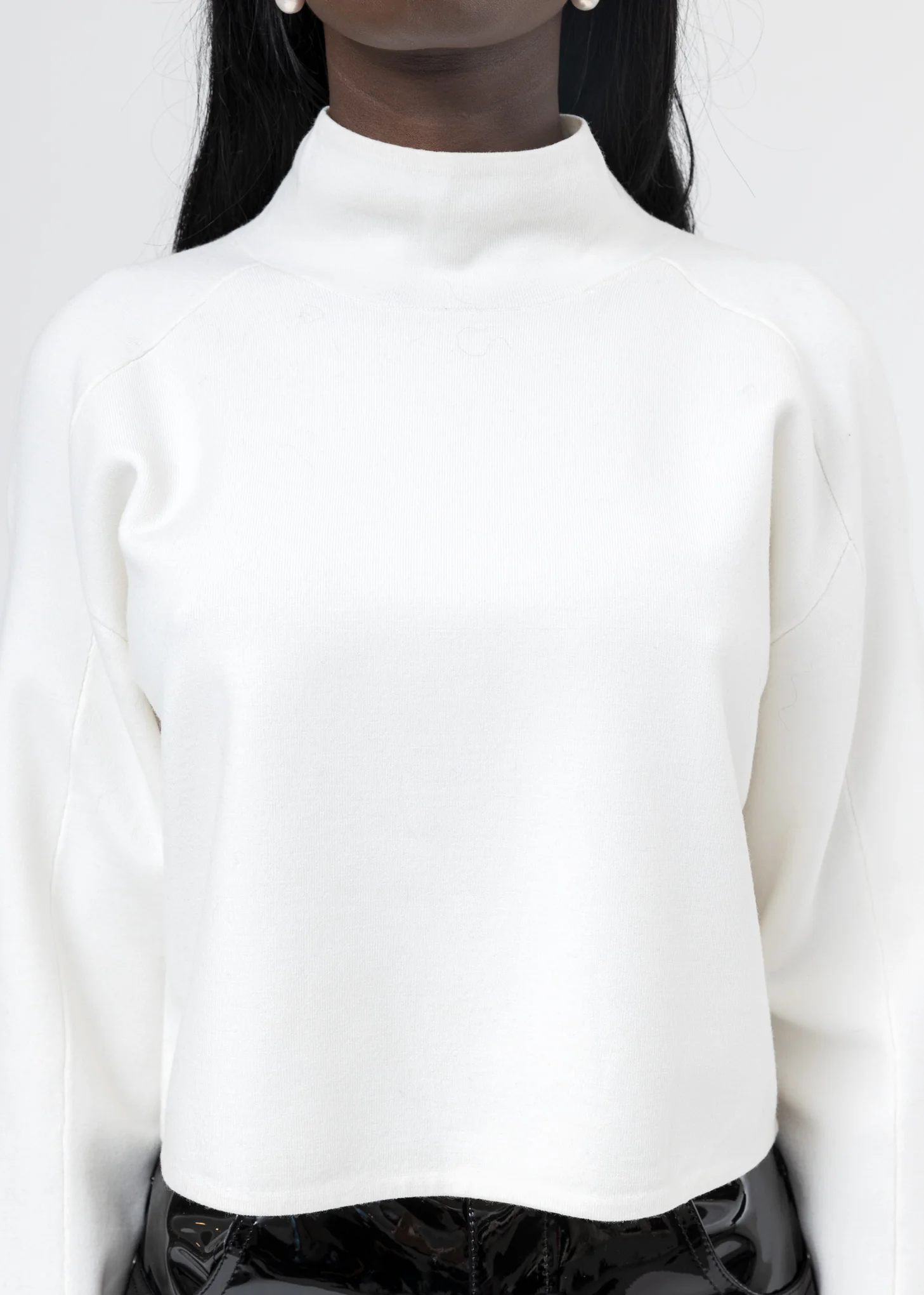 Porcelain Compact Wool Tank Turtleneck - Image 2