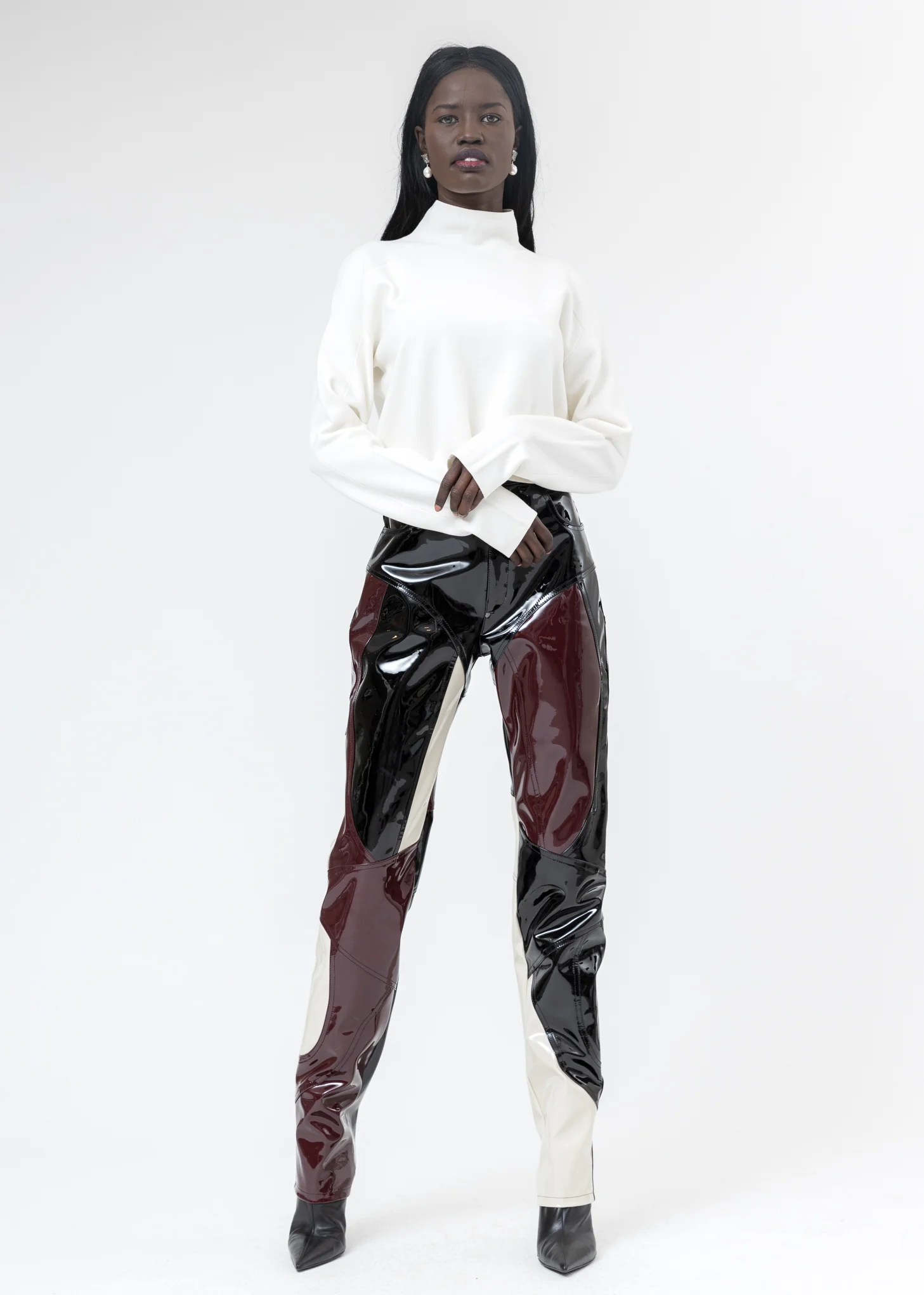 Porcelain Compact Wool Tank Turtleneck - Image 5