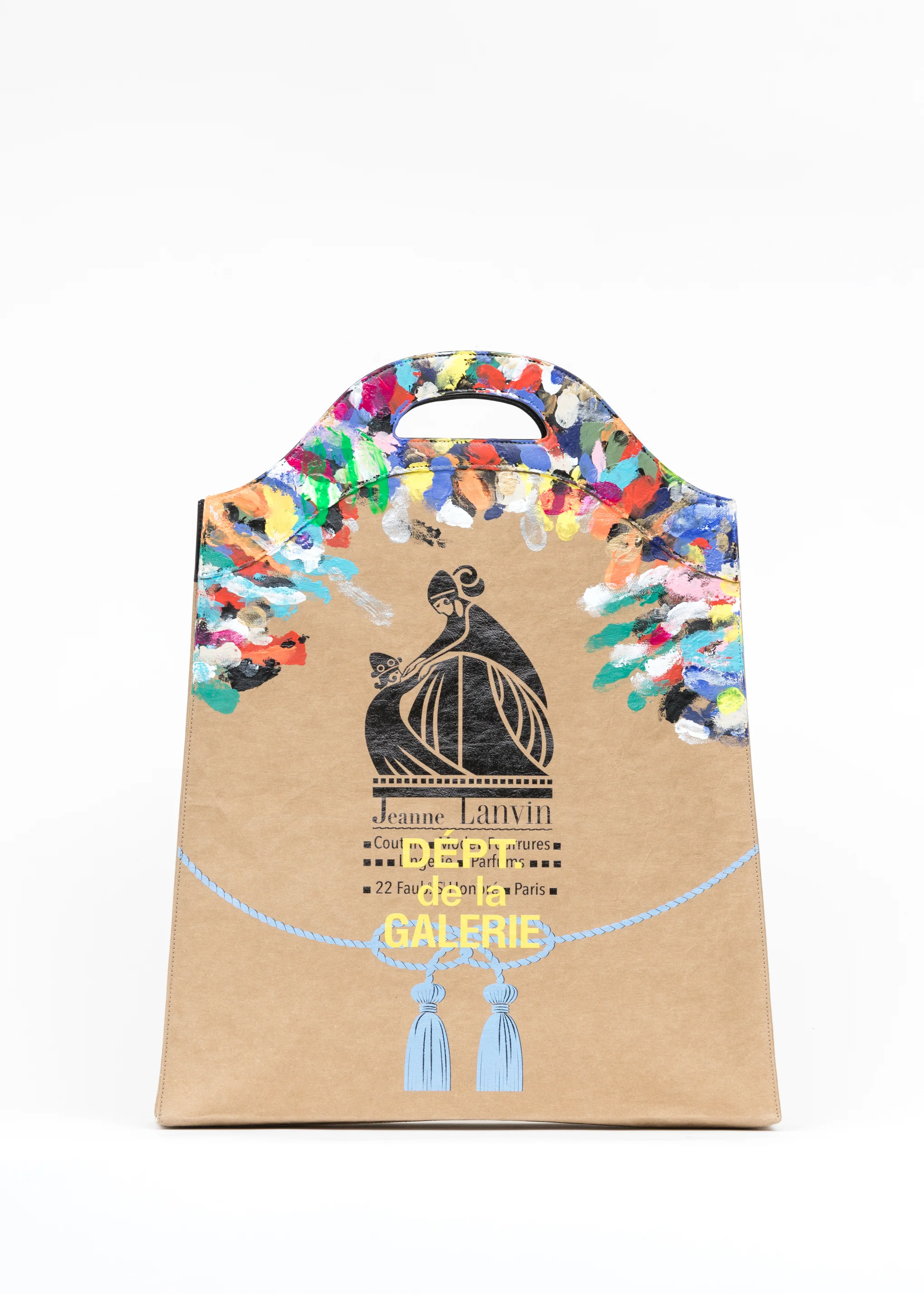 Printed Kraft Paper Medium Grocery Bag