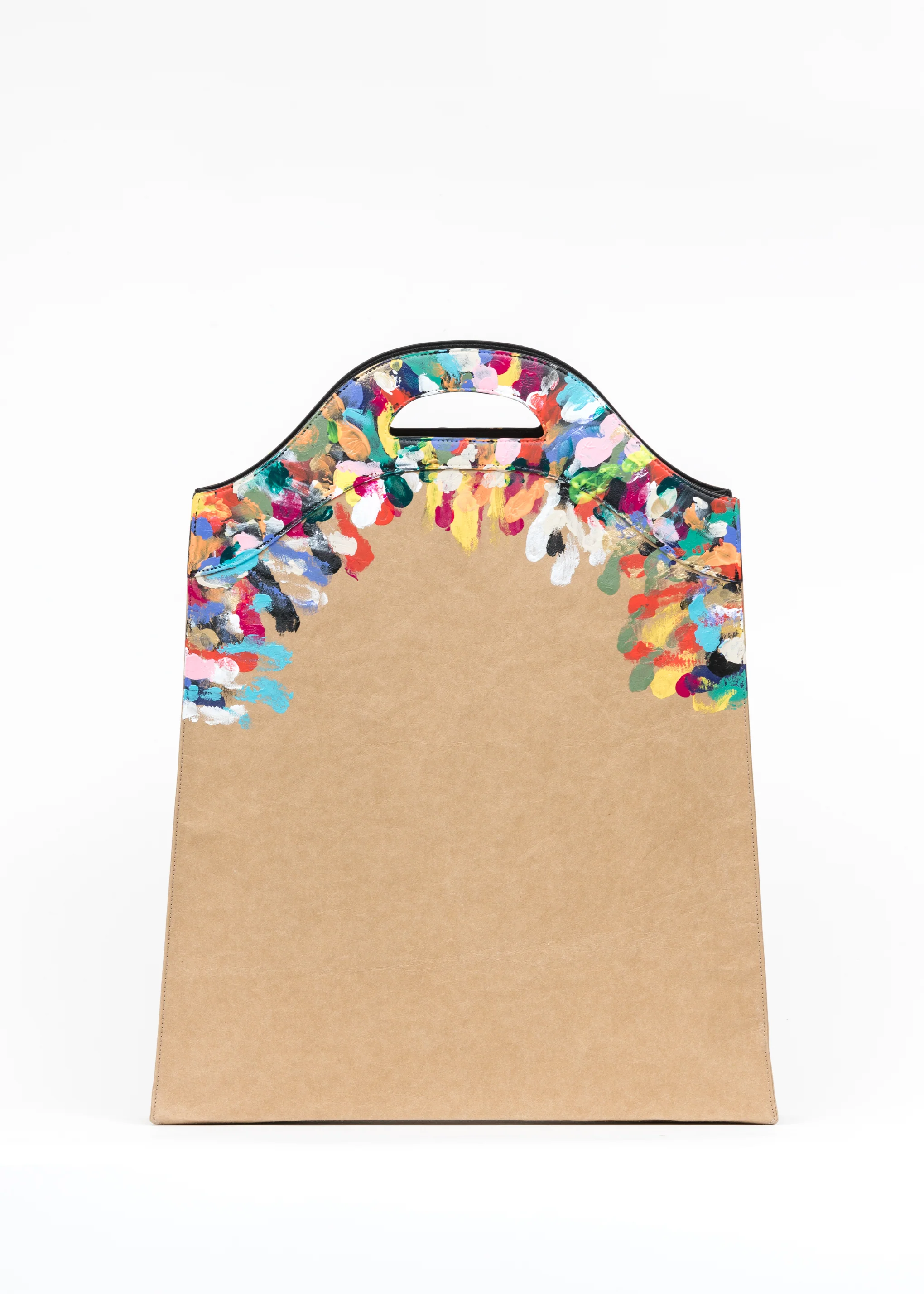 Printed Kraft Paper Medium Grocery Bag - Image 2