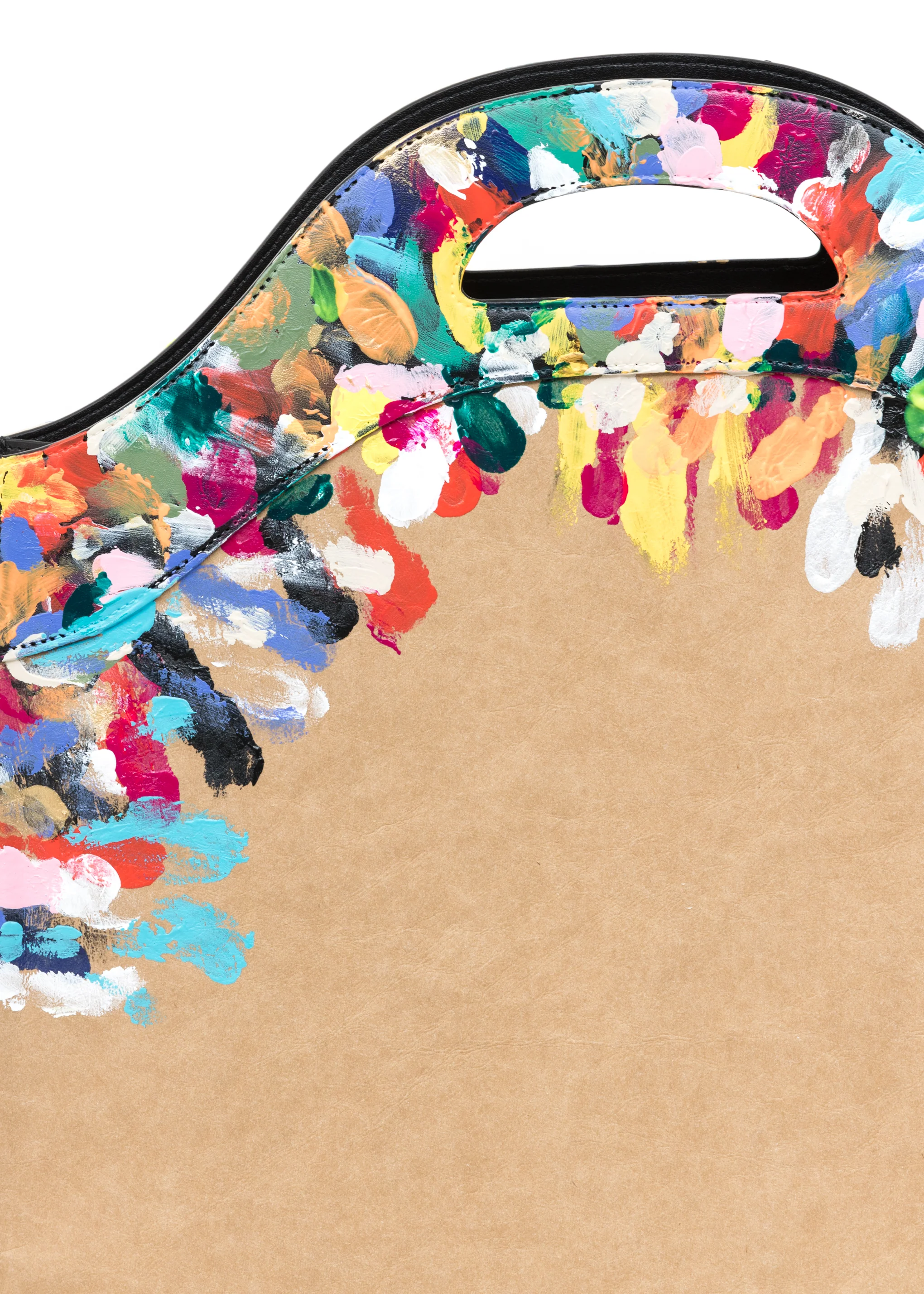 Printed Kraft Paper Medium Grocery Bag - Image 4