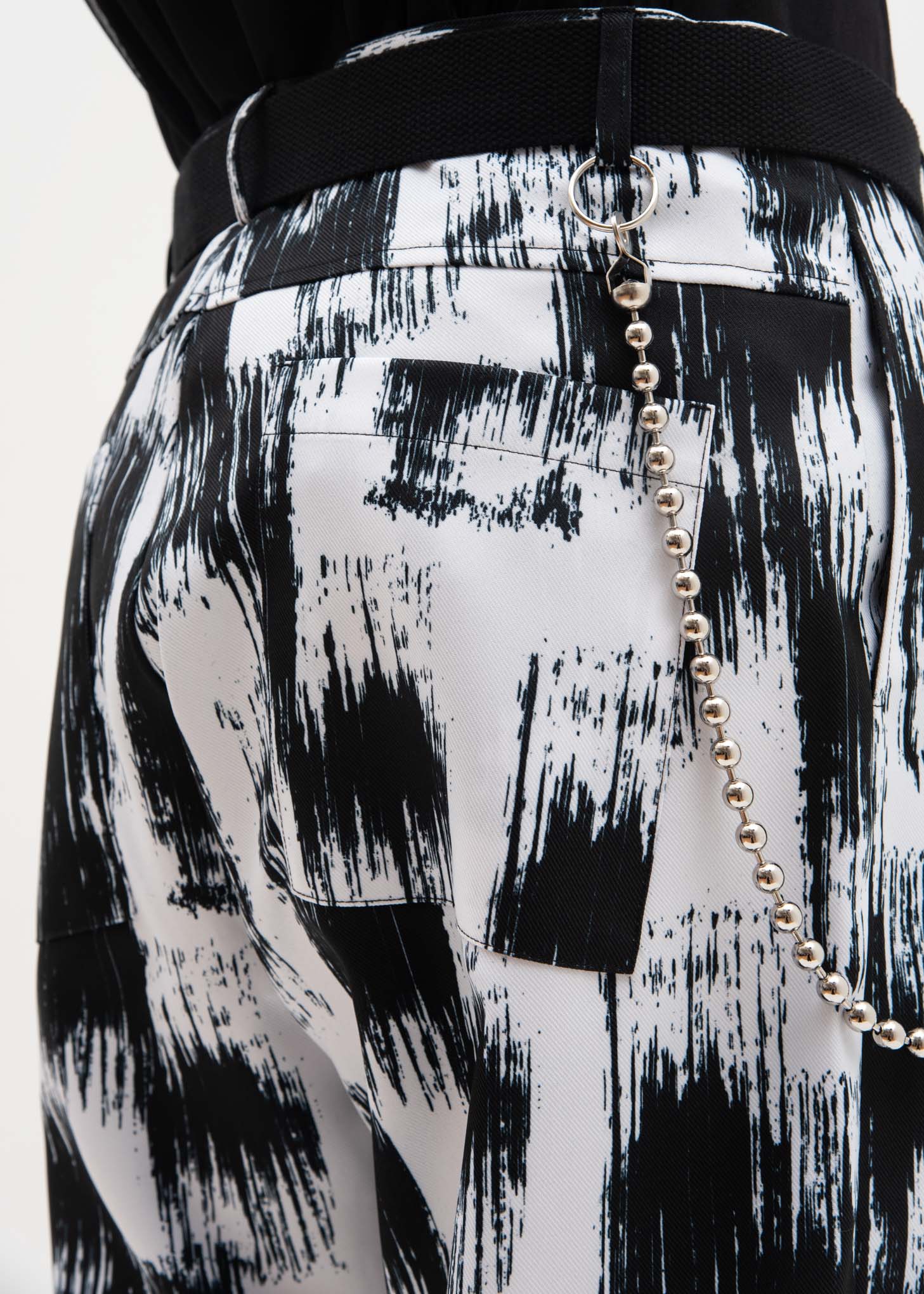 Printed Trouser w/ Chain - Image 3