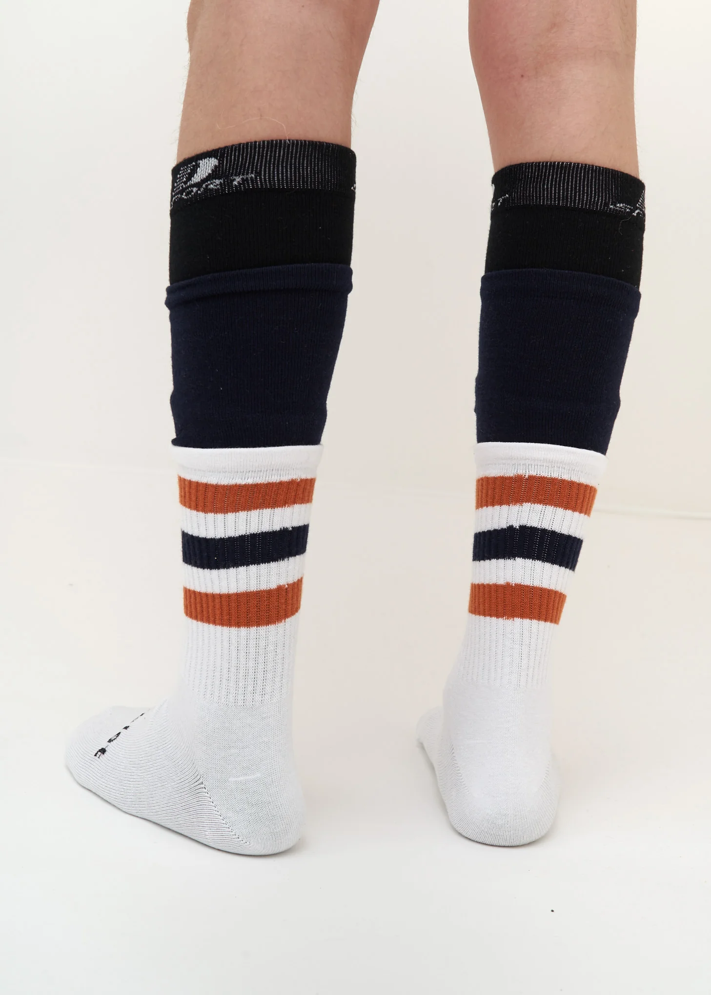 White Layered Border Socks - Image 3