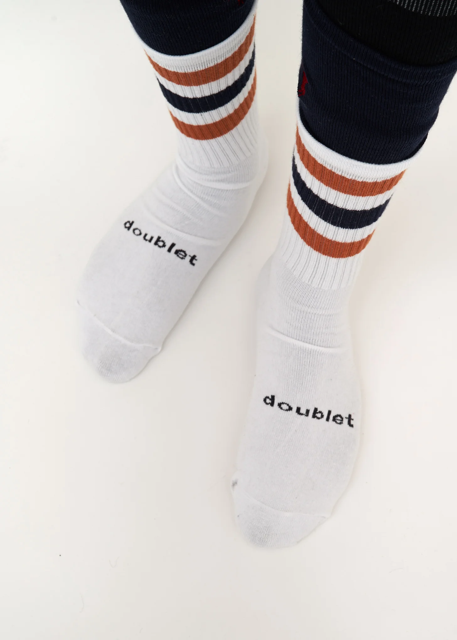 White Layered Border Socks - Image 4