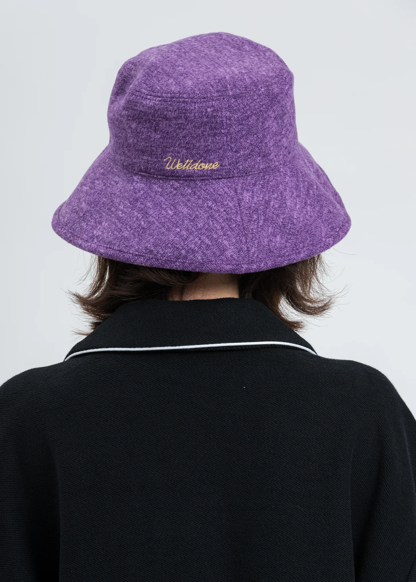 Purple Big Brim Bucket Hat - Image 2