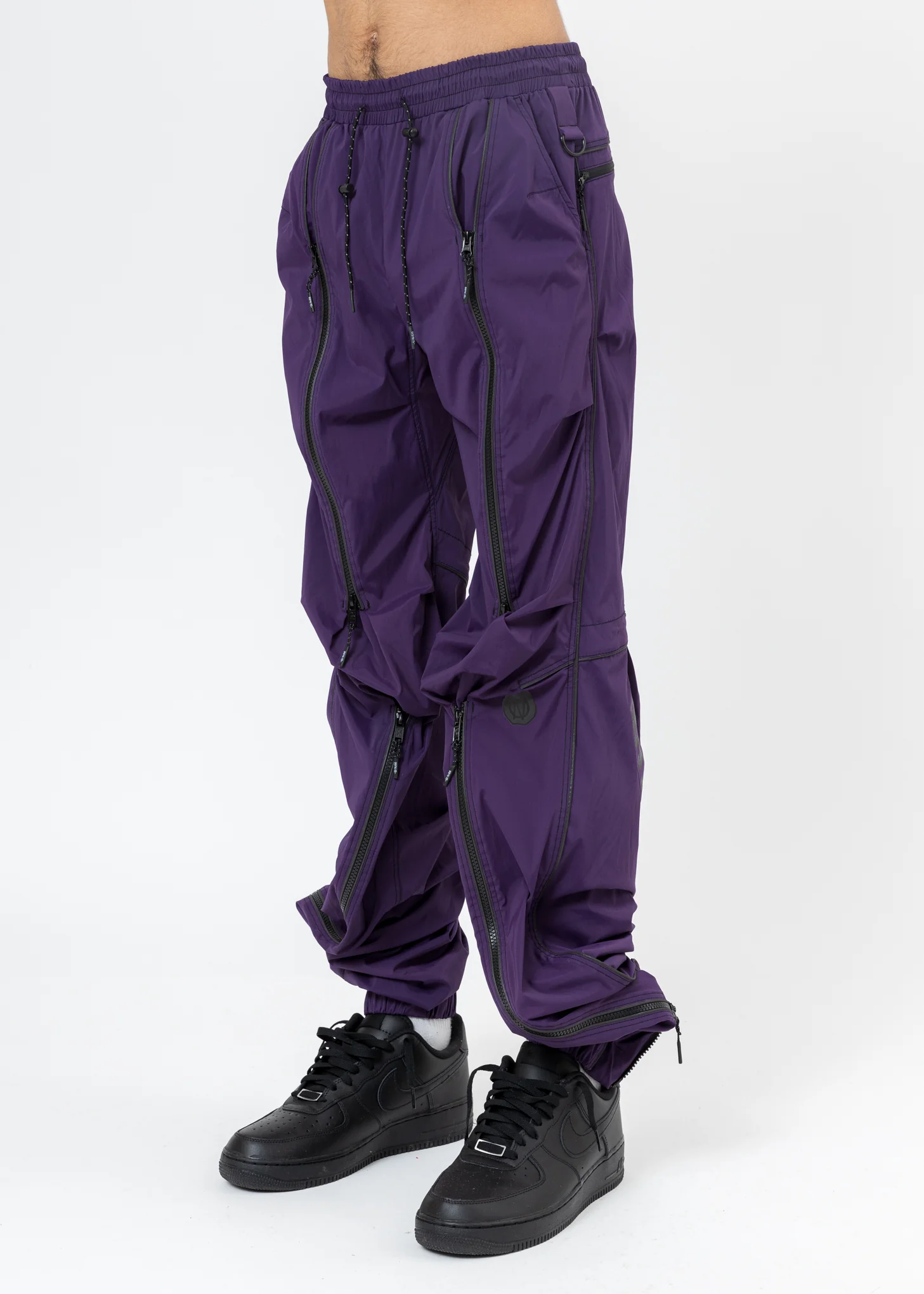 Purple BONDAGE ATT1%TUDE Line Pants