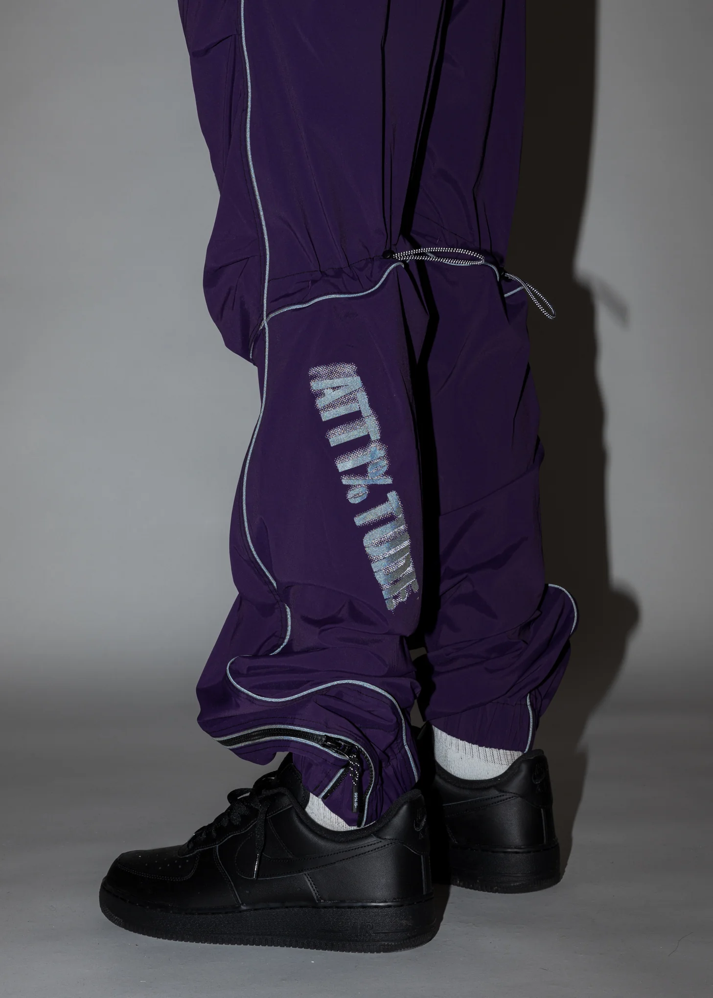Purple BONDAGE ATT1%TUDE Line Pants - Image 10