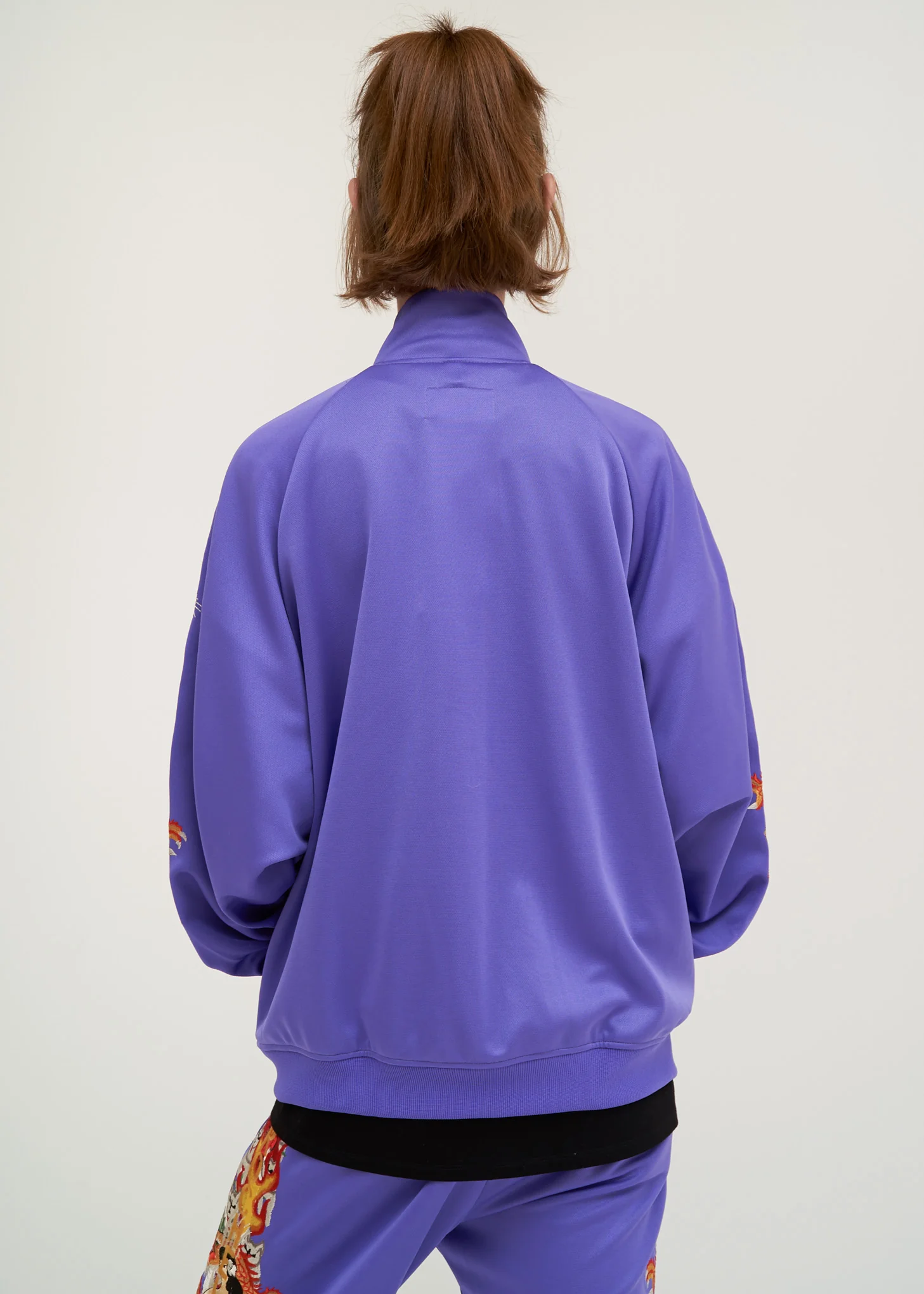 Purple Chaos Embroidery Track Jacket - Image 4