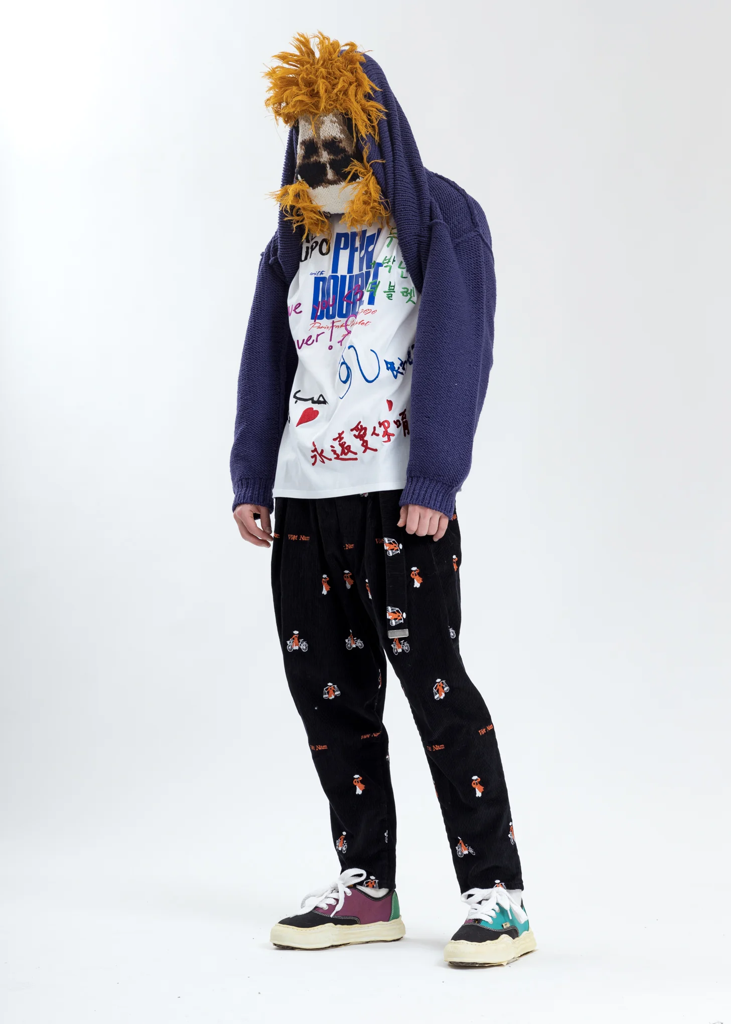Purple Hand-Knitting Jacquard Pullover - Image 6