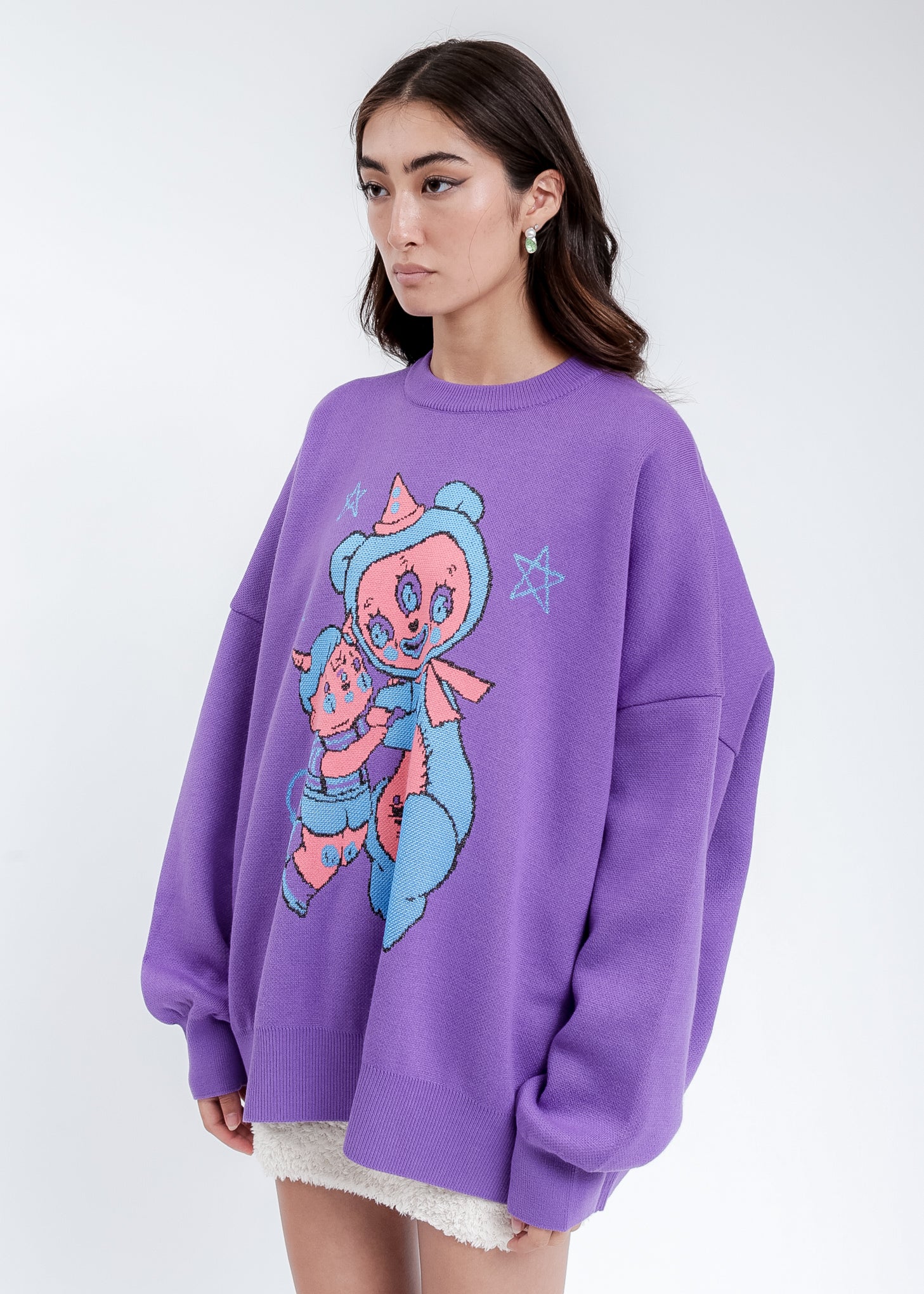 Purple Hell Boy Knit Pullover Sweater - Image 3