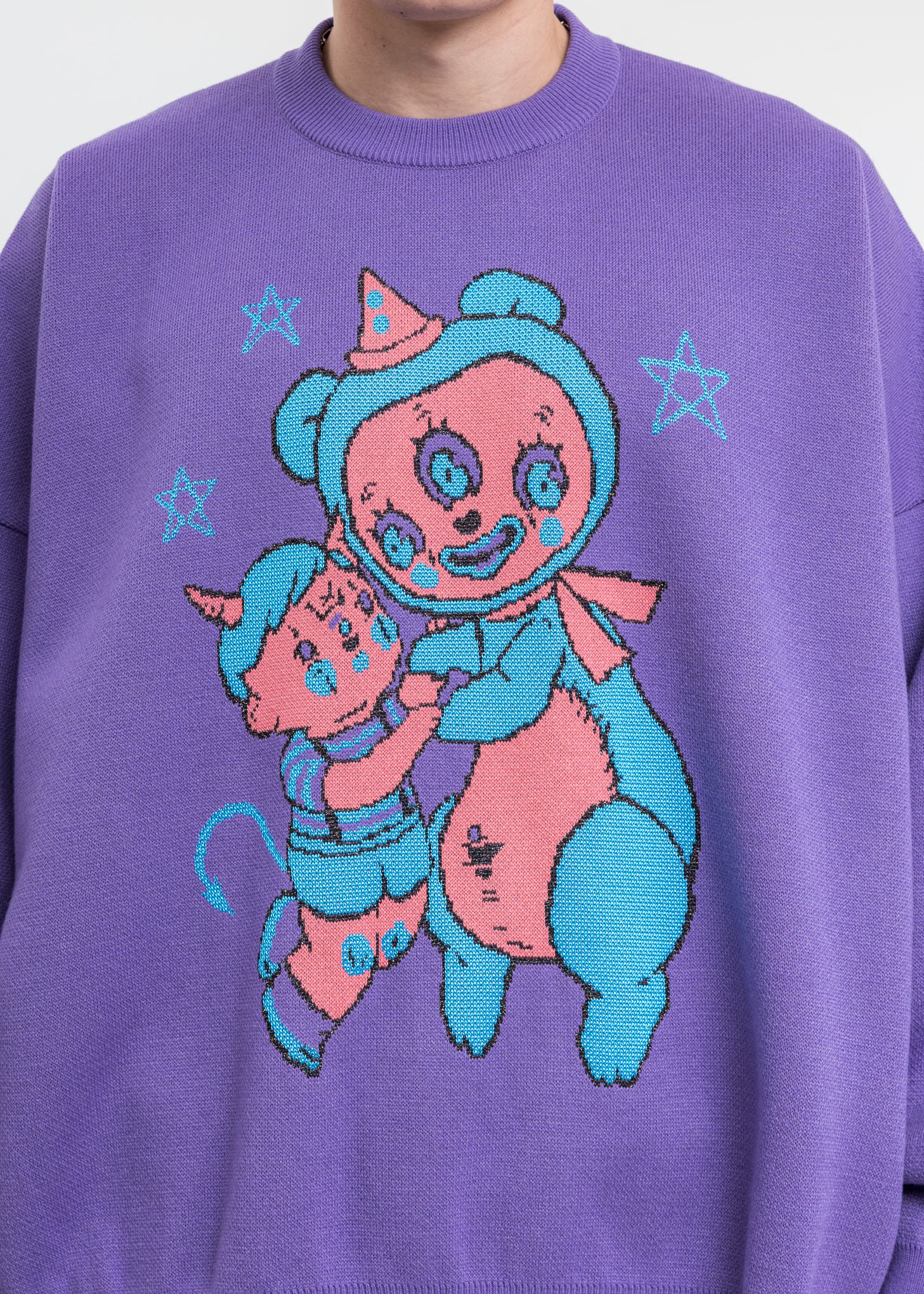 Purple Hell Boy Knit Pullover Sweater - Image 5