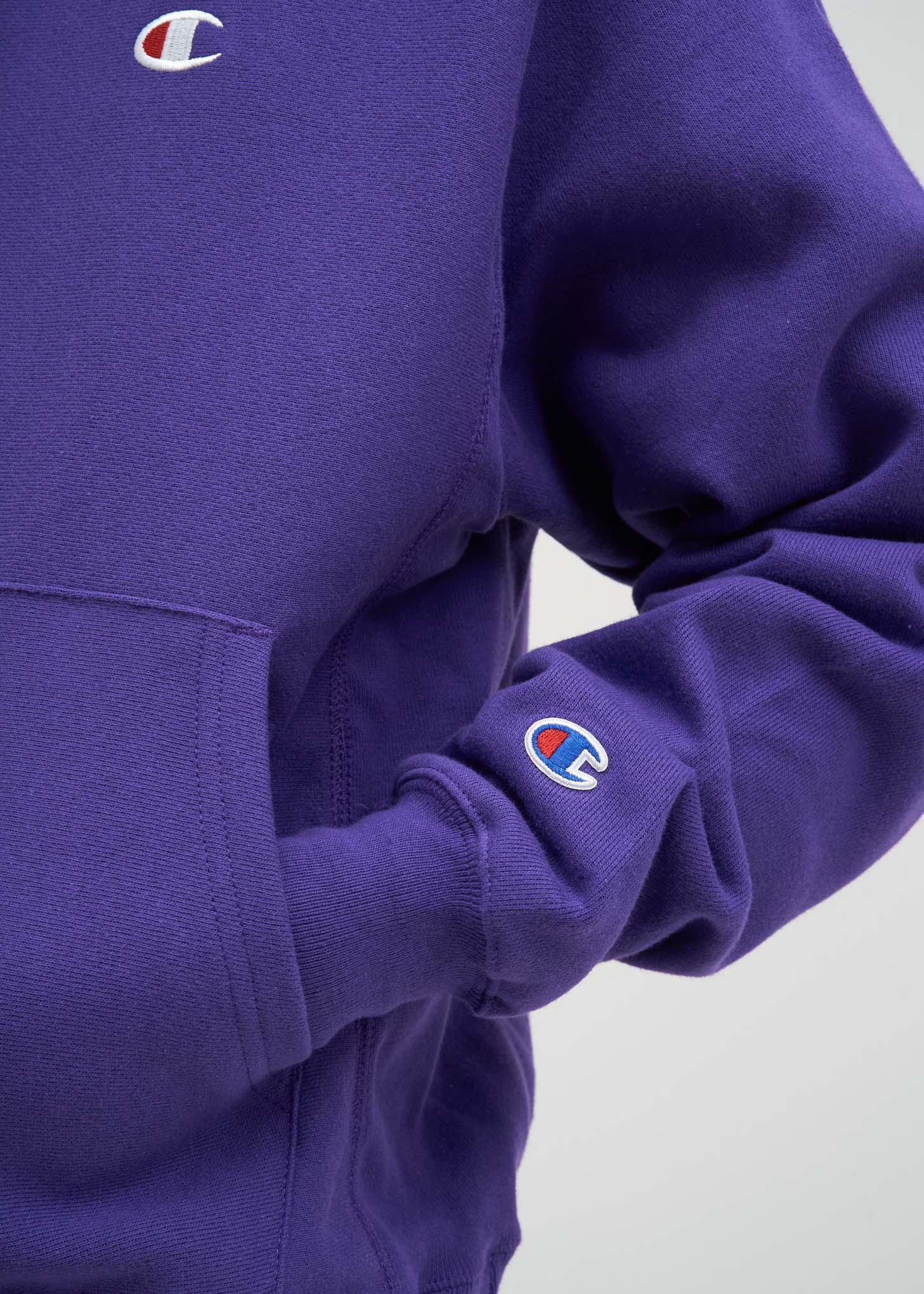 Purple Left Chest "C" Logo Hoodie - Image 4