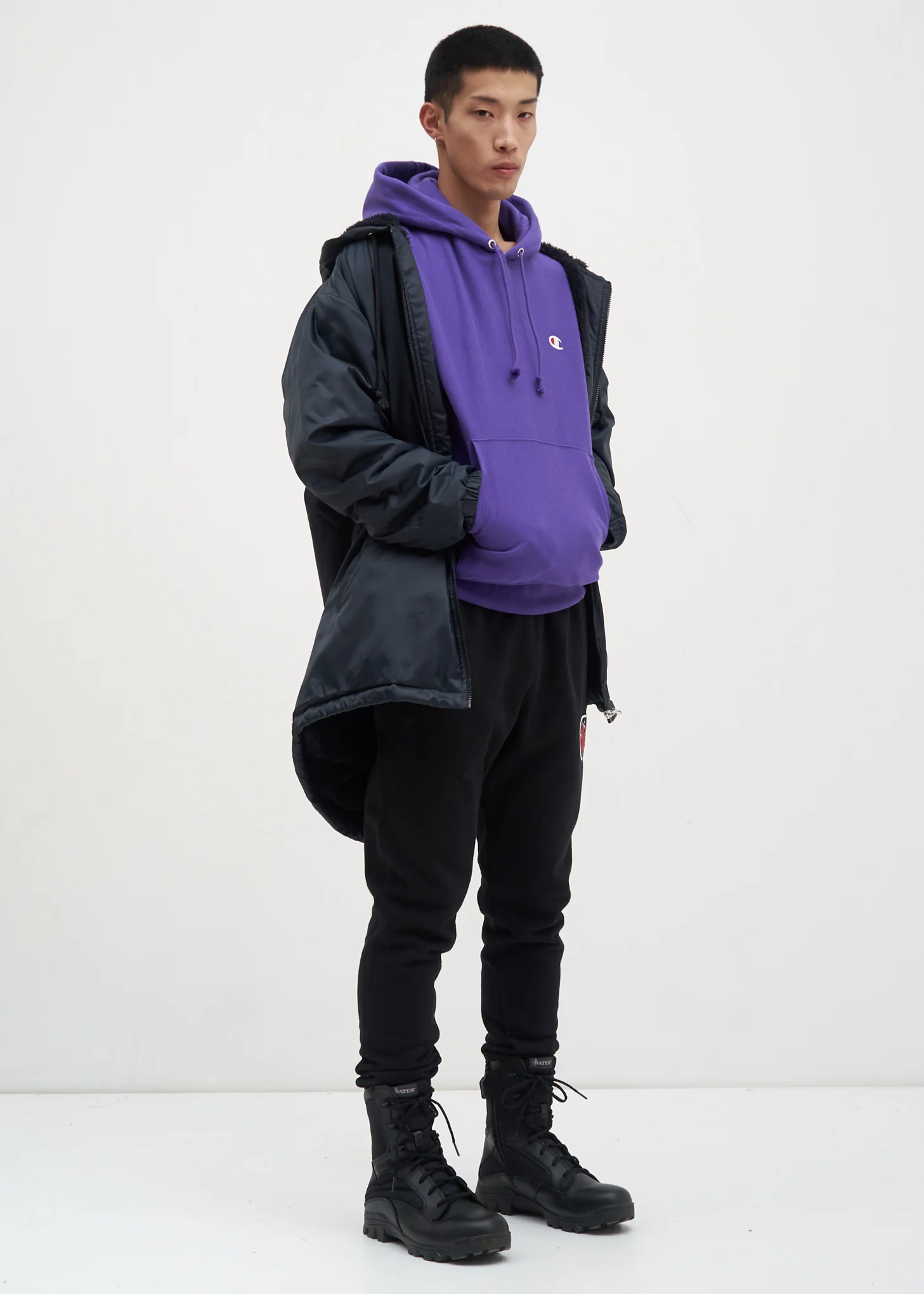 Purple Left Chest "C" Logo Hoodie - Image 5