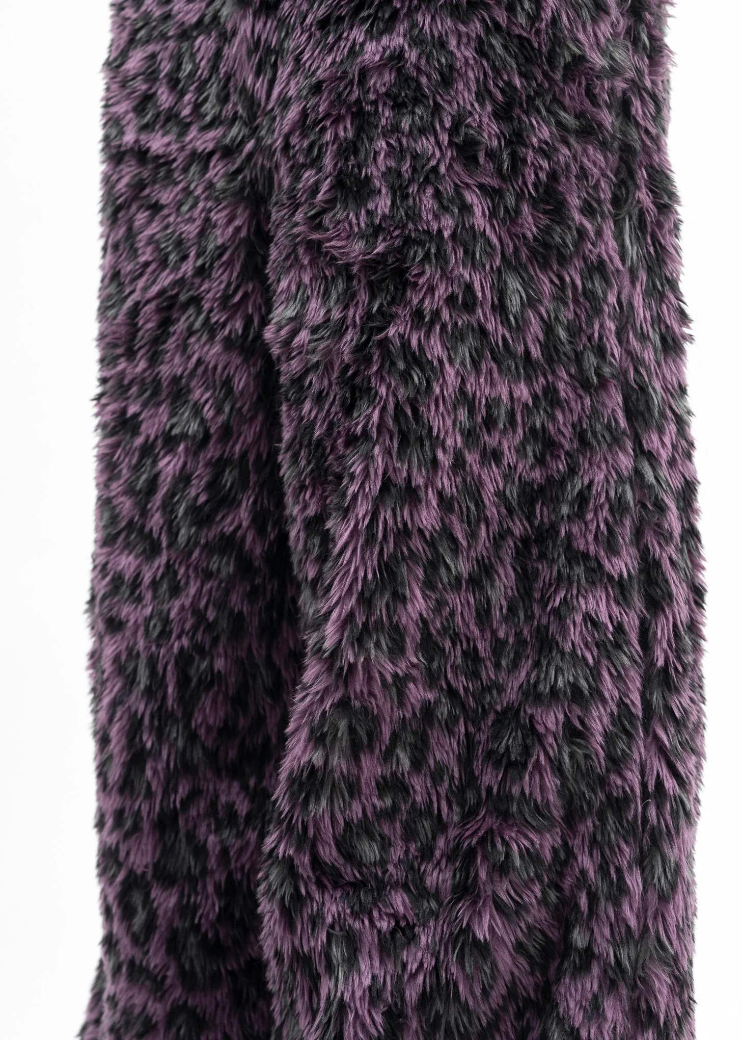 PURPLE LEOPARD FAUX-FUR DEVIL PANTS - Image 5