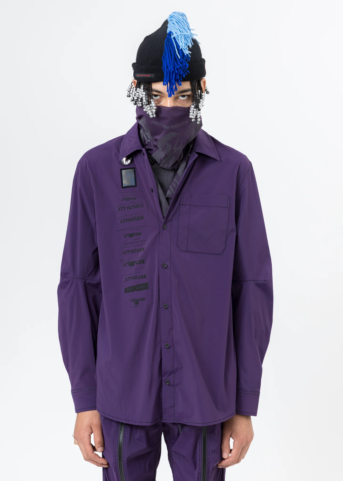 Purple "OUR FACE" Neckwarmer
