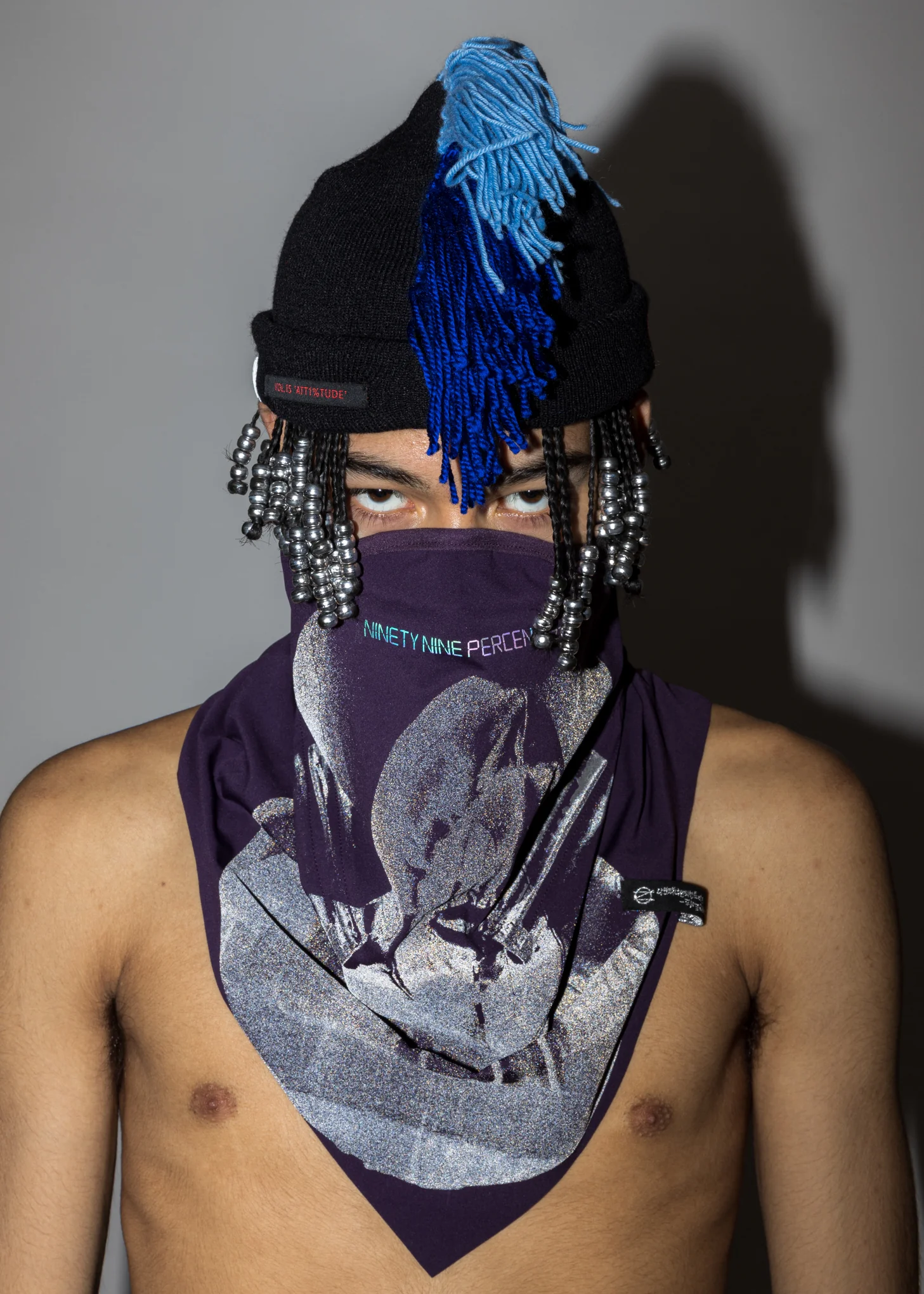 Purple "OUR FACE" Neckwarmer - Image 2