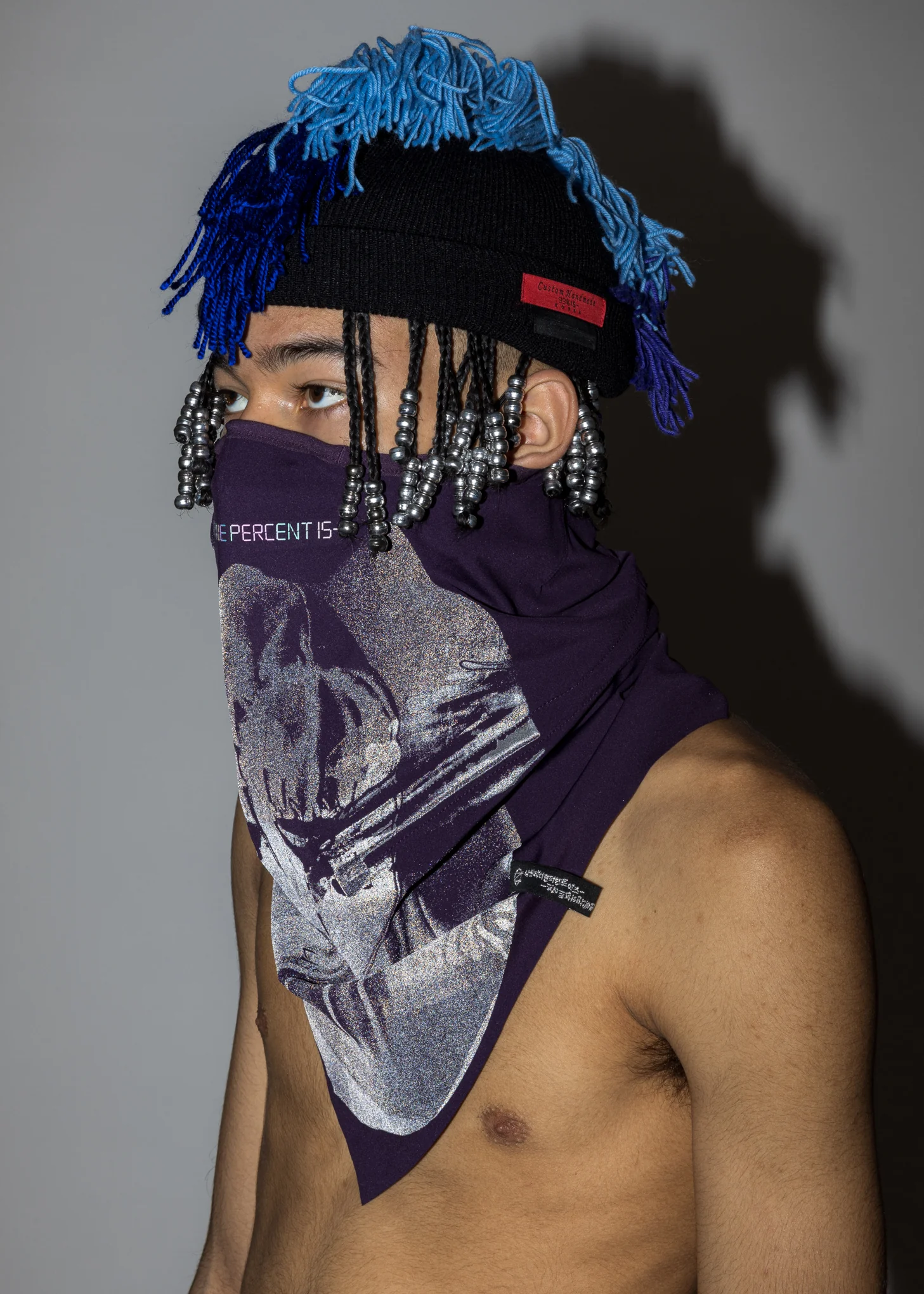 Purple "OUR FACE" Neckwarmer - Image 3