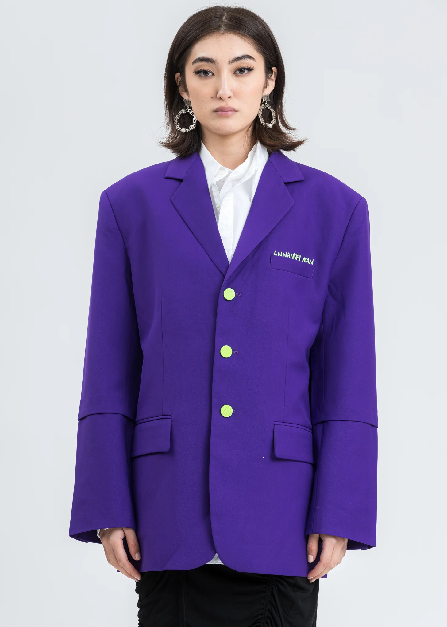Purple Oversized Blazer