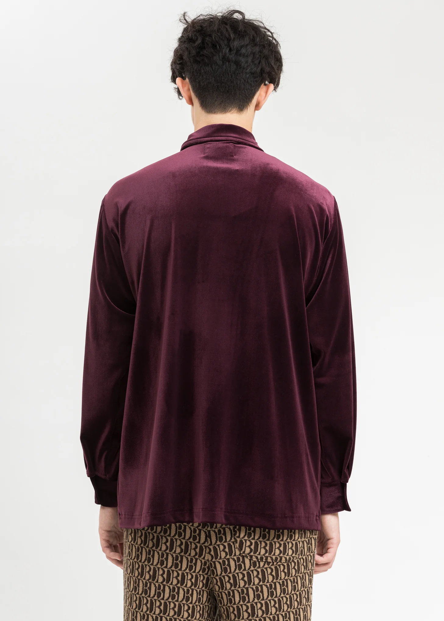Purple Puppet Embroidery Velour Shirts - Image 5