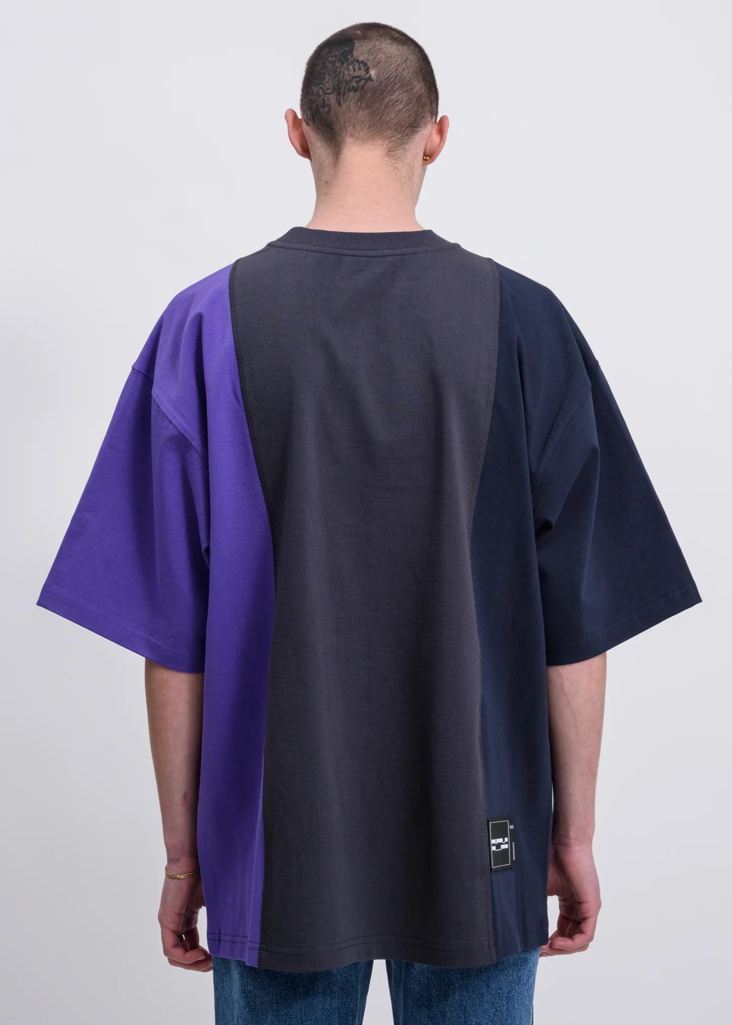 Purple Remake 3 Panel  Reflective Logo T-Shirt - Image 2