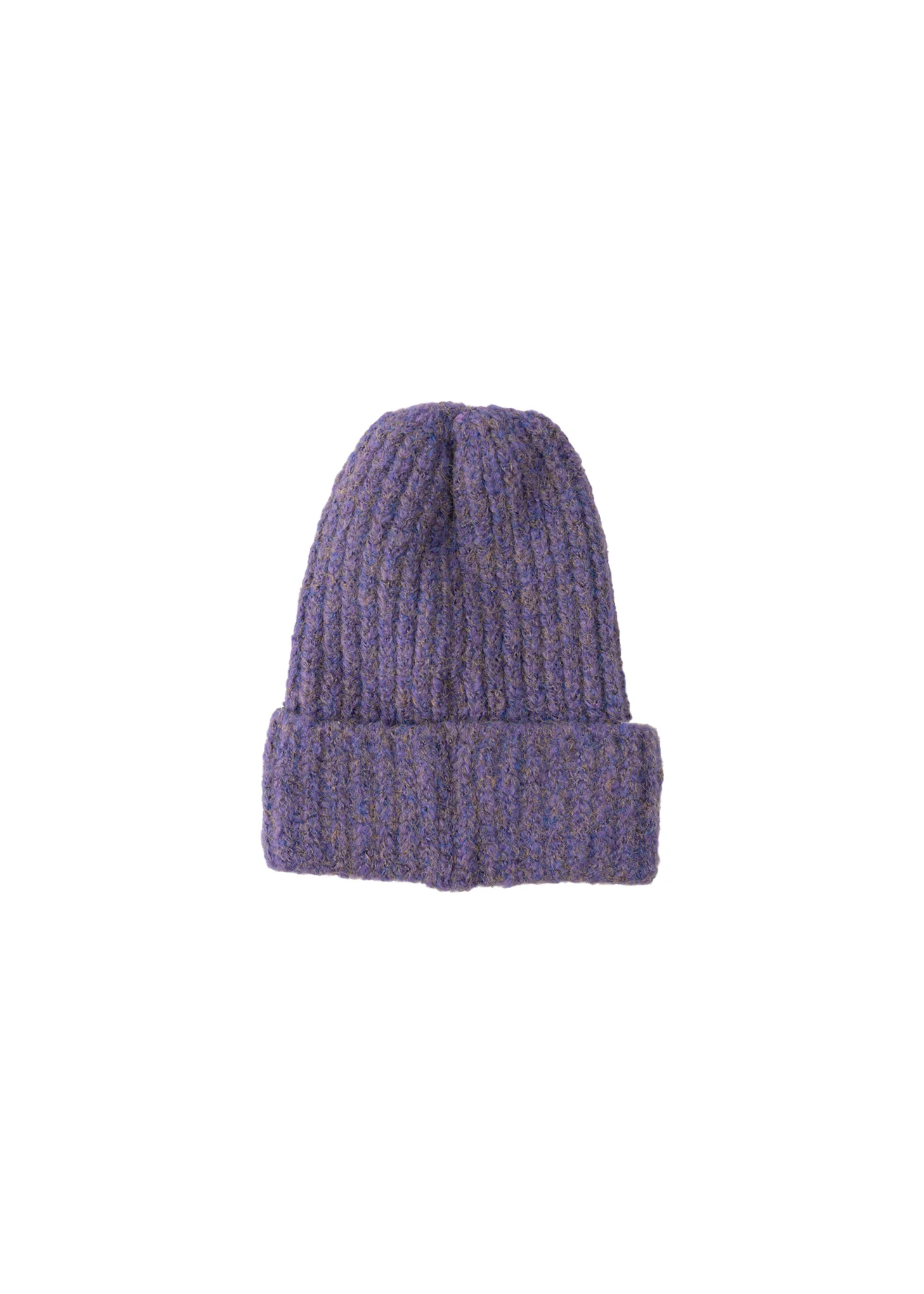 Purple Ribbed Logo Beanie - Image 5