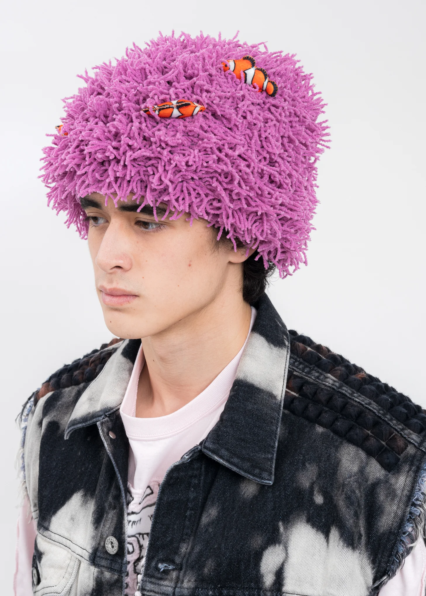 Purple SEA ANEMONE Beanie